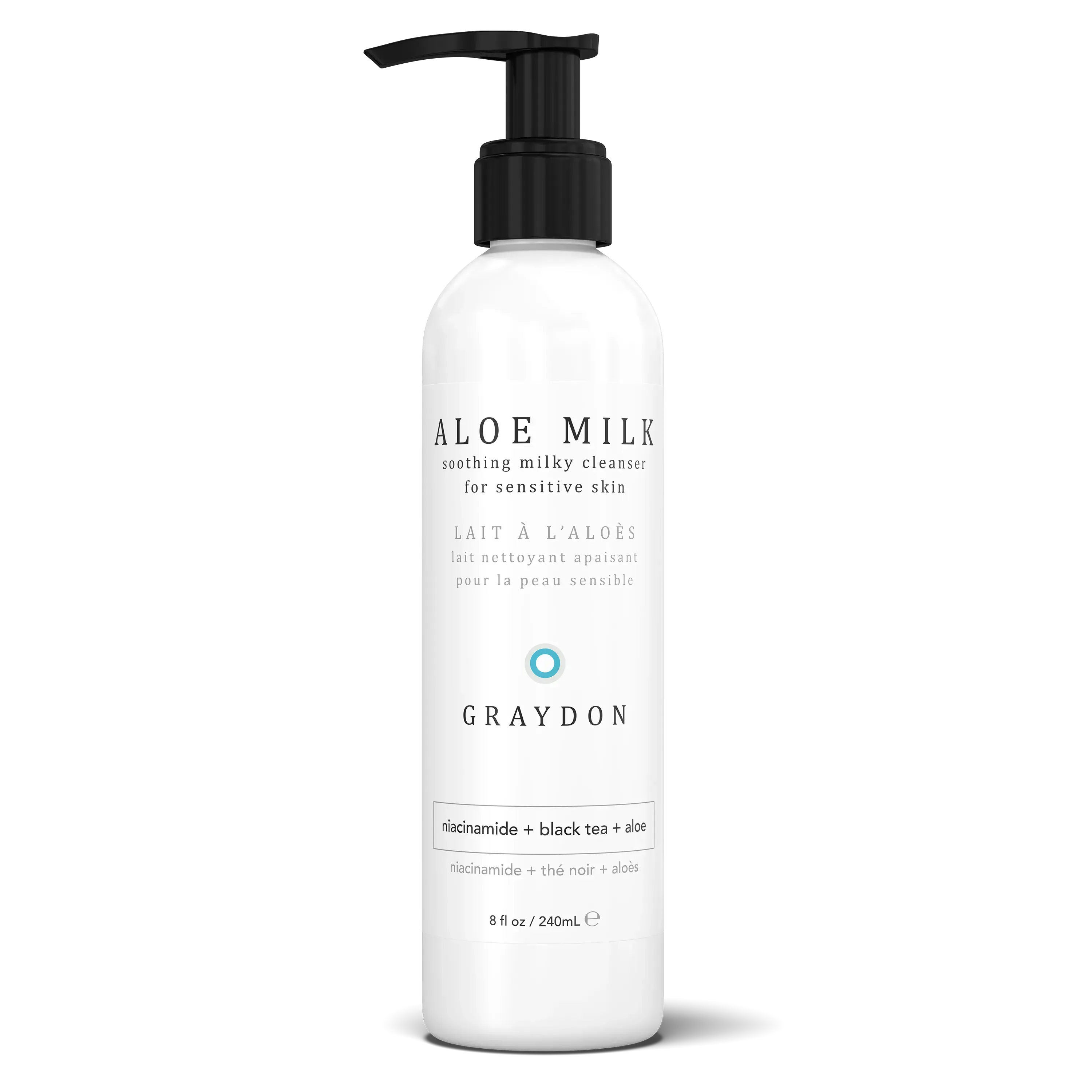 aloe milk cleanser | Size: 240 mL Refurbished - Graydon Skincare refurbished available on Cerqular