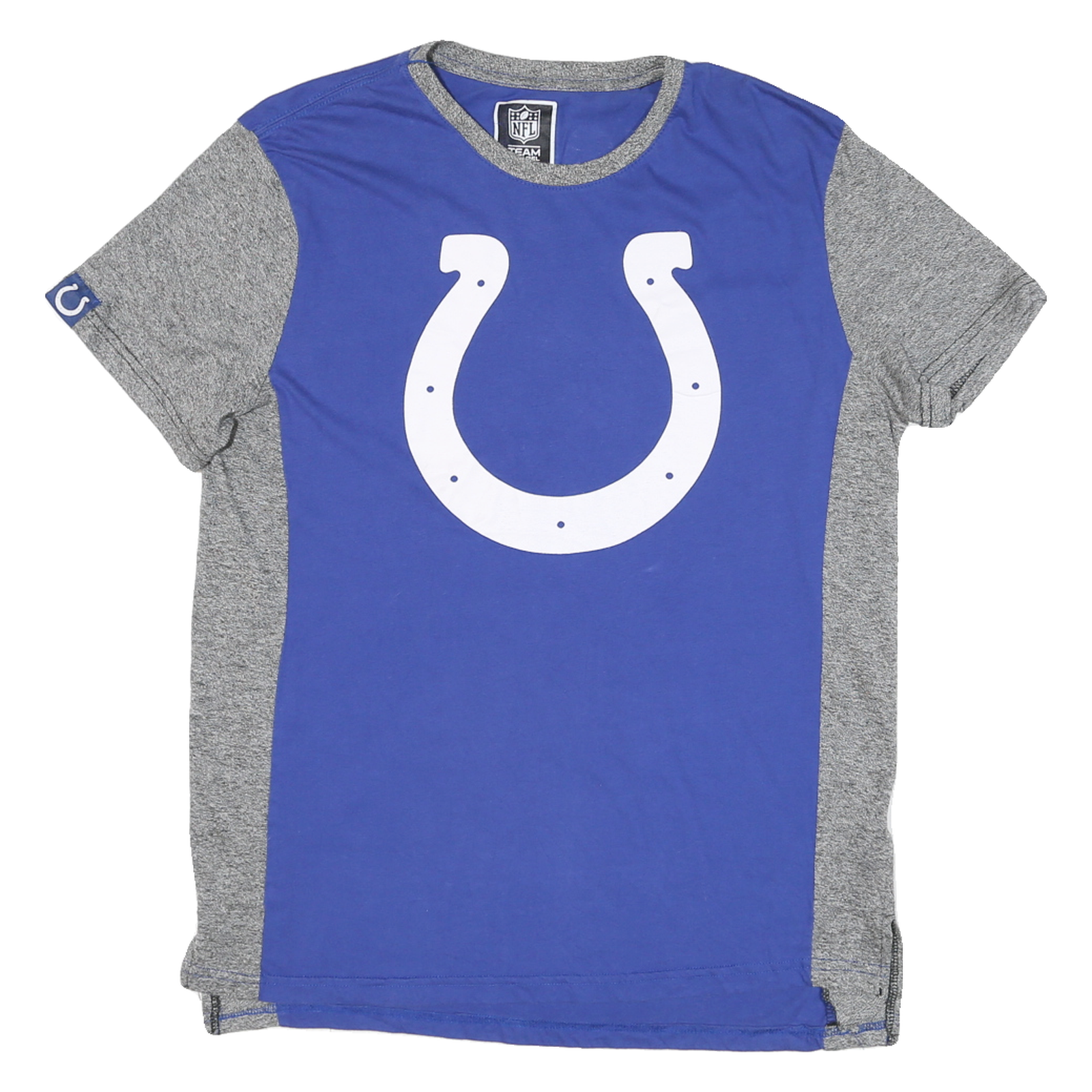 NFL Mens Blue & Grey Colts Graphic T-Shirt M Short Sleeve Crew Neck Official Refurbished - N/A refurbished available on Cerqular