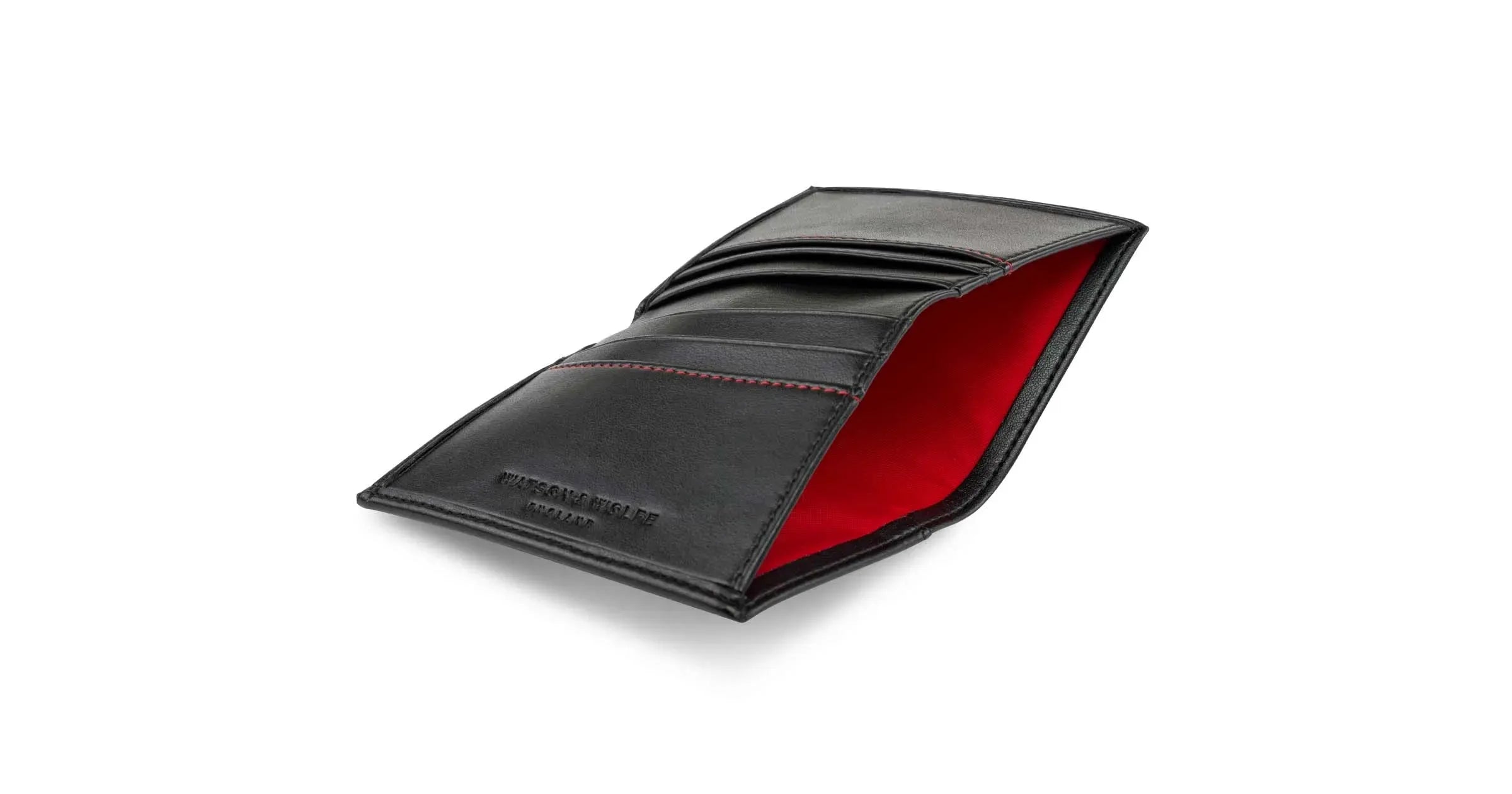 Card Wallet with Notes Pocket in Black Refurbished - Watson & Wolfe refurbished available on Cerqular