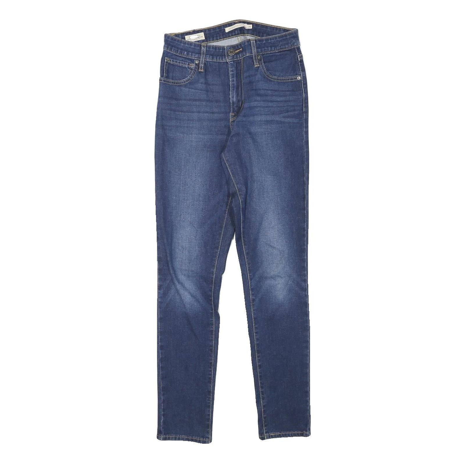 LEVI'S Womens Jeans Blue Slim Skinny Denim Medium W24 L27 Stretch Cotton Refurbished - N/A refurbished available on Cerqular
