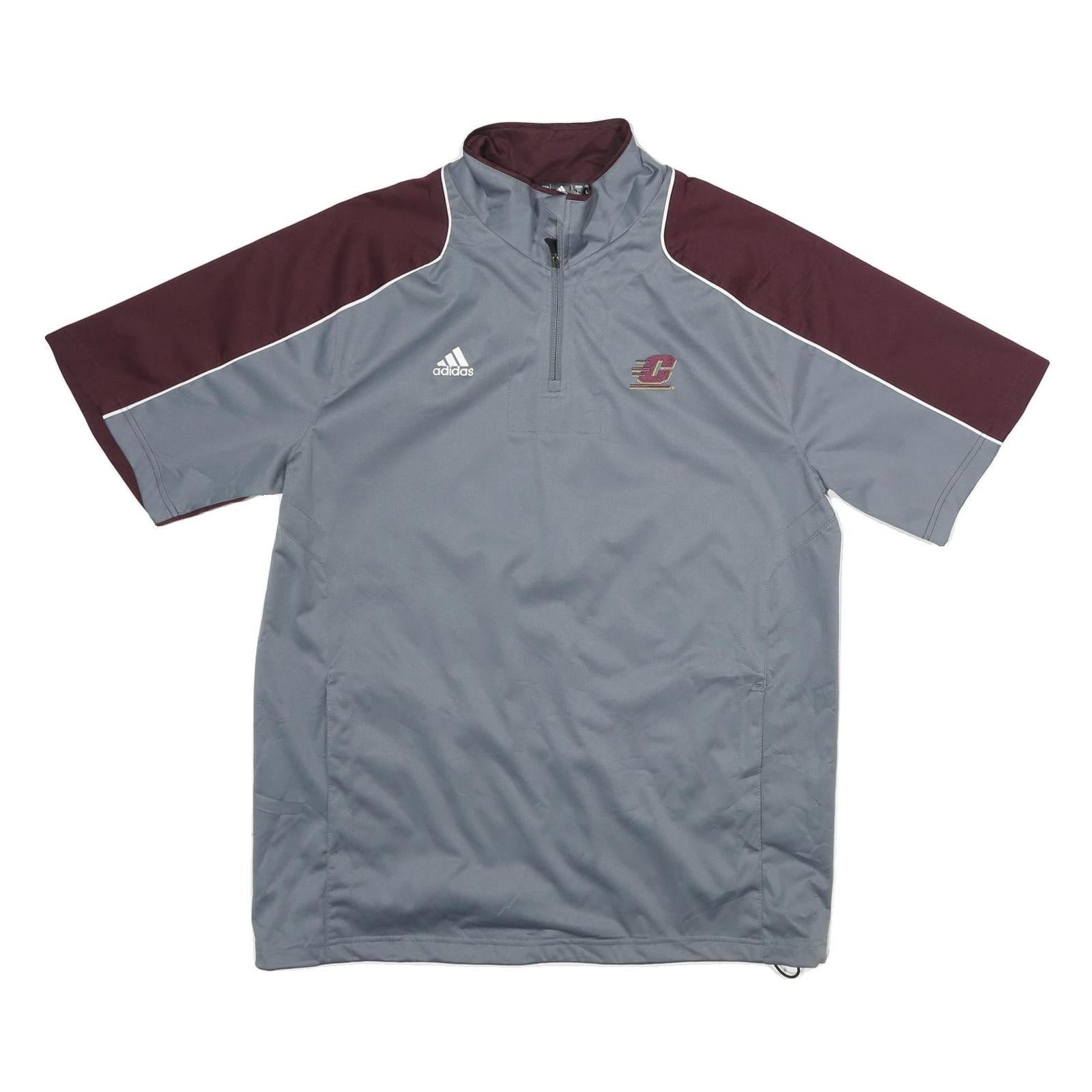 Buy ADIDAS Mens Grey & Maroon Sports Logo 1/4 Zip L Sweatshirt Athletic Pullover Refurbished - $29.89 ADIDAS Mens Grey & Maroon Sports Logo 1/4 Zip L Sweatshirt Athletic Pullover Refurbished - N/A refurbished available on Cerqular
