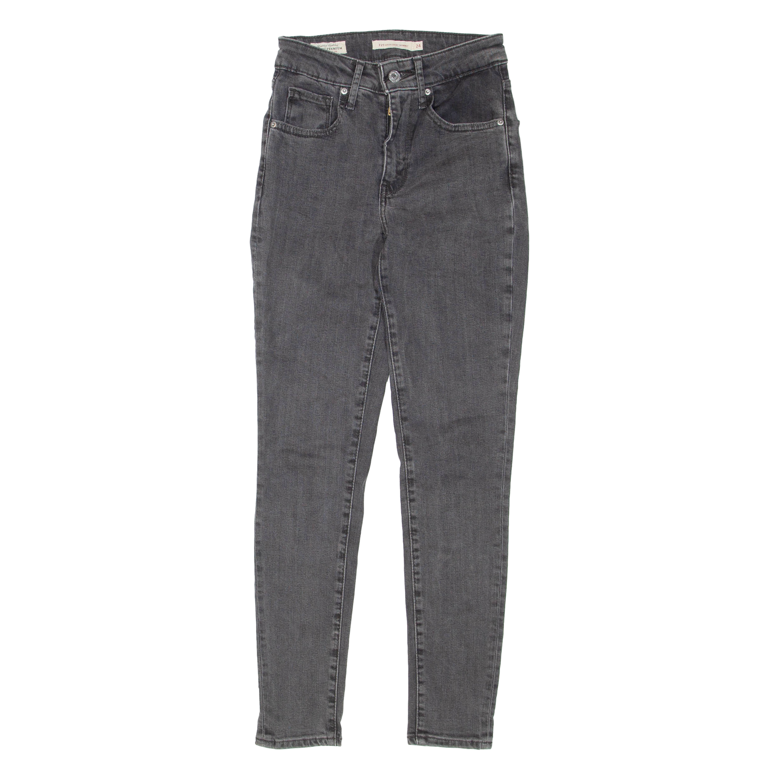 Buy LEVI'S 721 High Rise Womens Jeans Grey Regular Skinny W24 L27 Refurbished - $36.39 LEVI'S 721 High Rise Womens Jeans Grey Regular Skinny W24 L27 Refurbished - N/A refurbished available on Cerqular