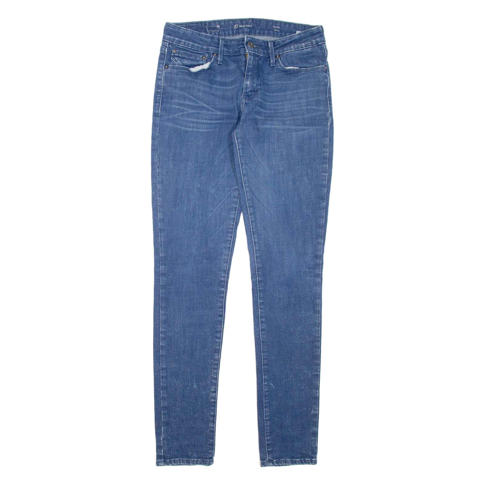 LEVI'S Demi Curve Womens Jeans Blue Regular Skinny W27 L32 Refurbished - N/A refurbished available on Cerqular