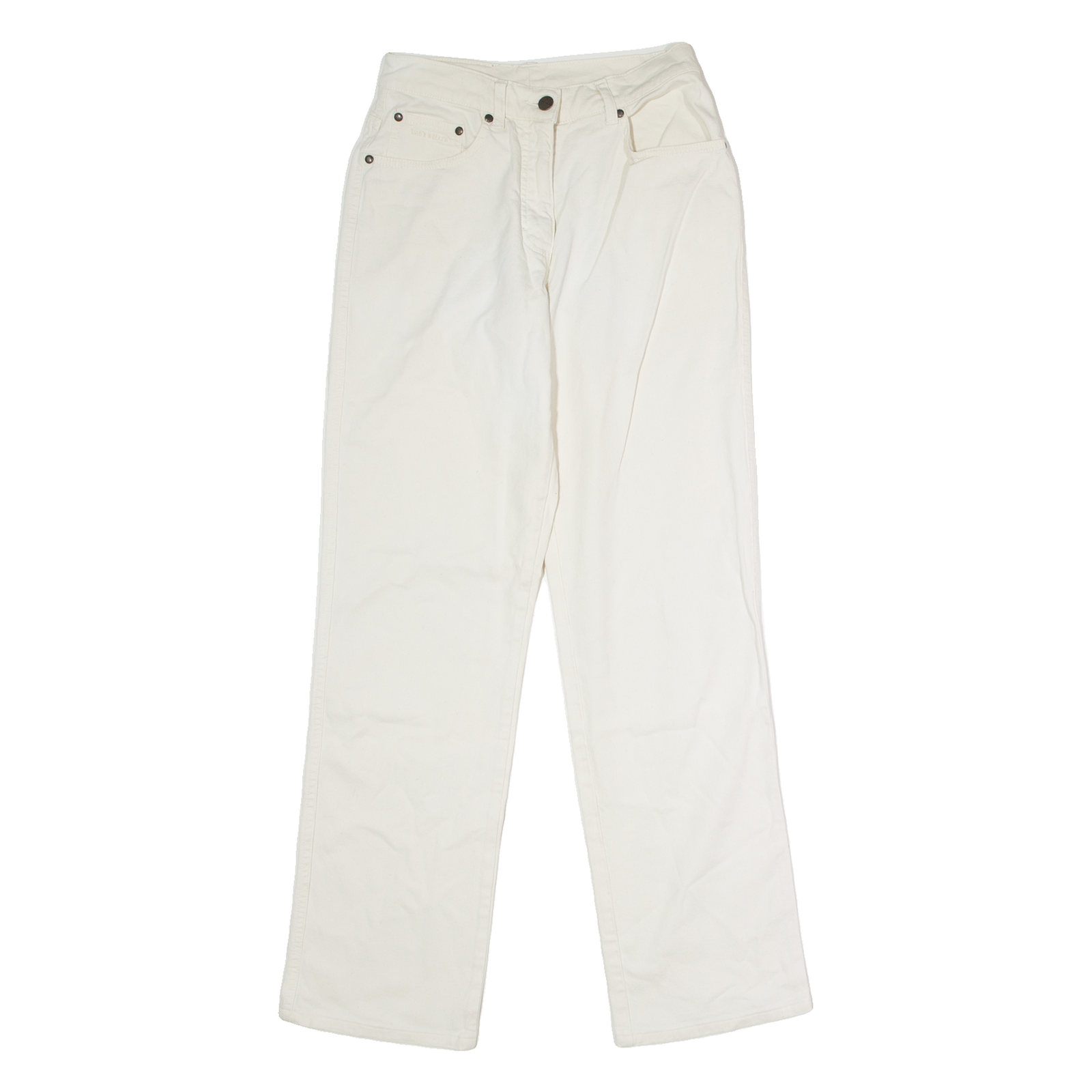 BLUE WILLI'S Womens Trousers White Regular Straight 90s W26 L30 Refurbished - N/A refurbished available on Cerqular