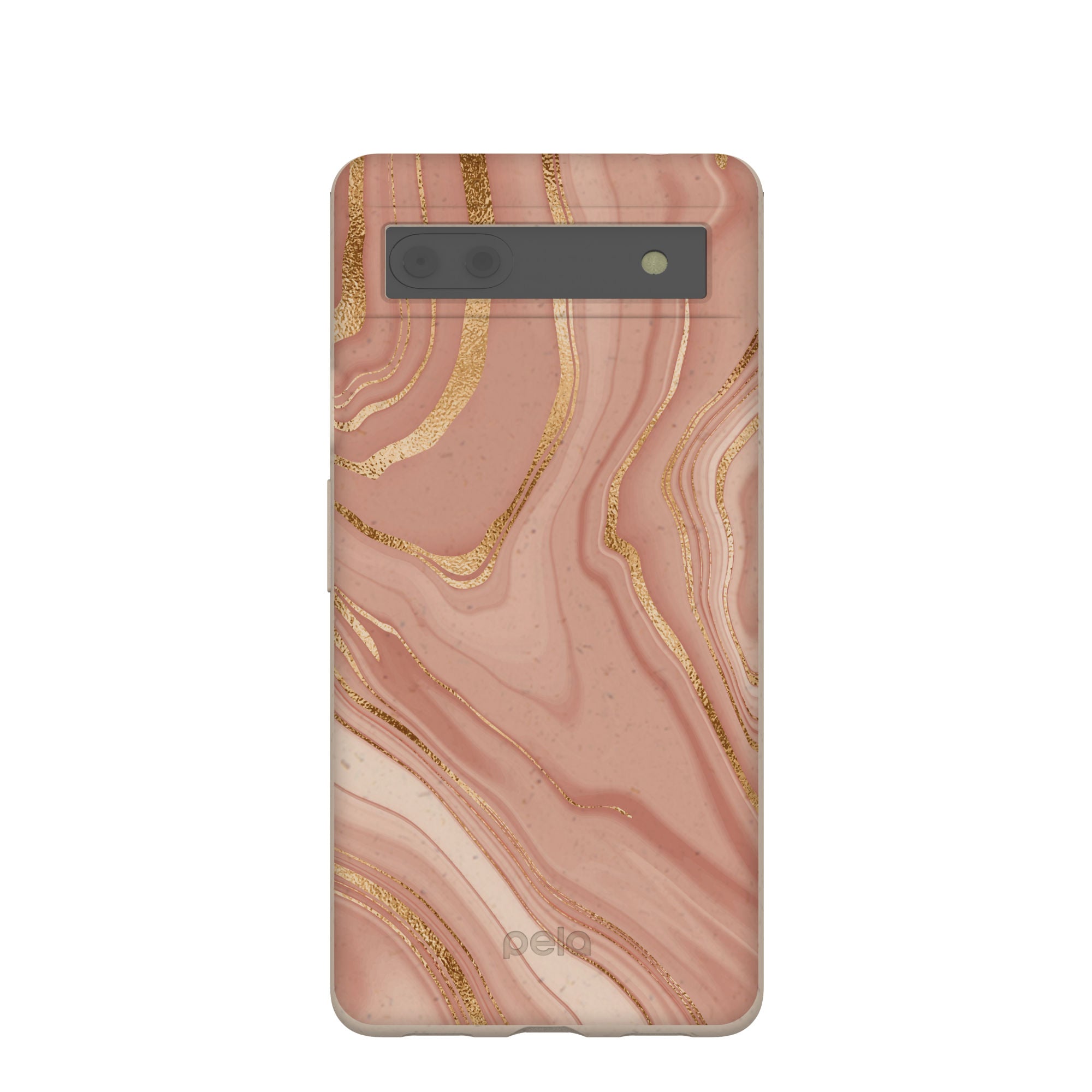 Seashell Rose Gold Google Pixel 6a Case Refurbished - Pela Case refurbished available on Cerqular
