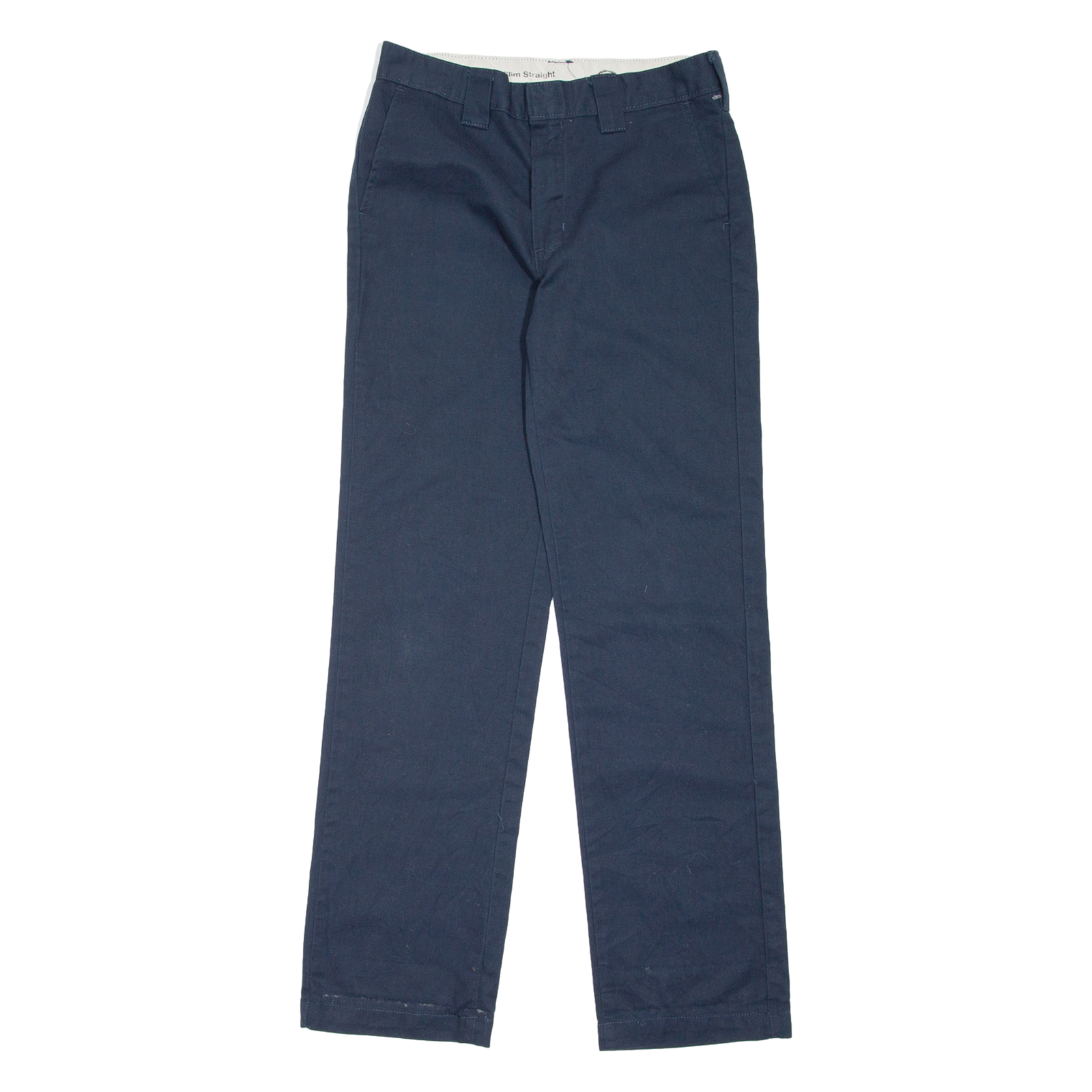 DICKIES Workwear Womens Trousers Blue Slim Straight W26 L29 Refurbished - N/A refurbished available on Cerqular