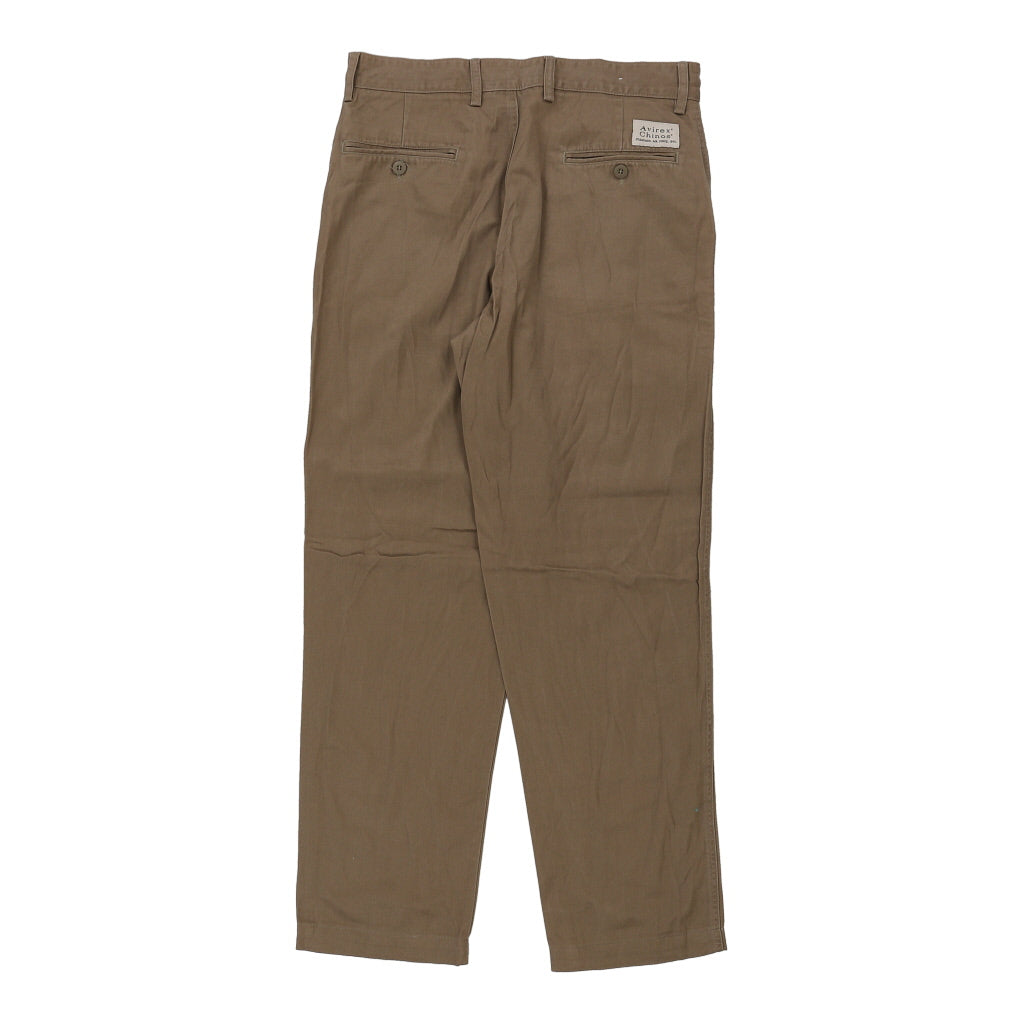 Buy Avirex Trousers - 32W 32L Brown Cotton Refurbished - $40.19 Avirex Trousers - 32W 32L Brown Cotton Refurbished - Thrifted (note: this is a term often used to describe second- refurbished available on Cerqular