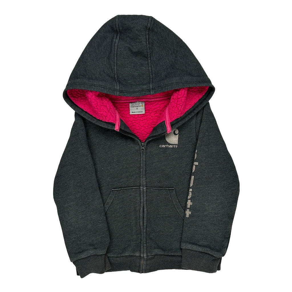 Age 5 Carhartt Jacket - Small Grey Cotton Blend Refurbished - Thrifted (note: this is a term often used to describe second- refurbished available on Cerqular
