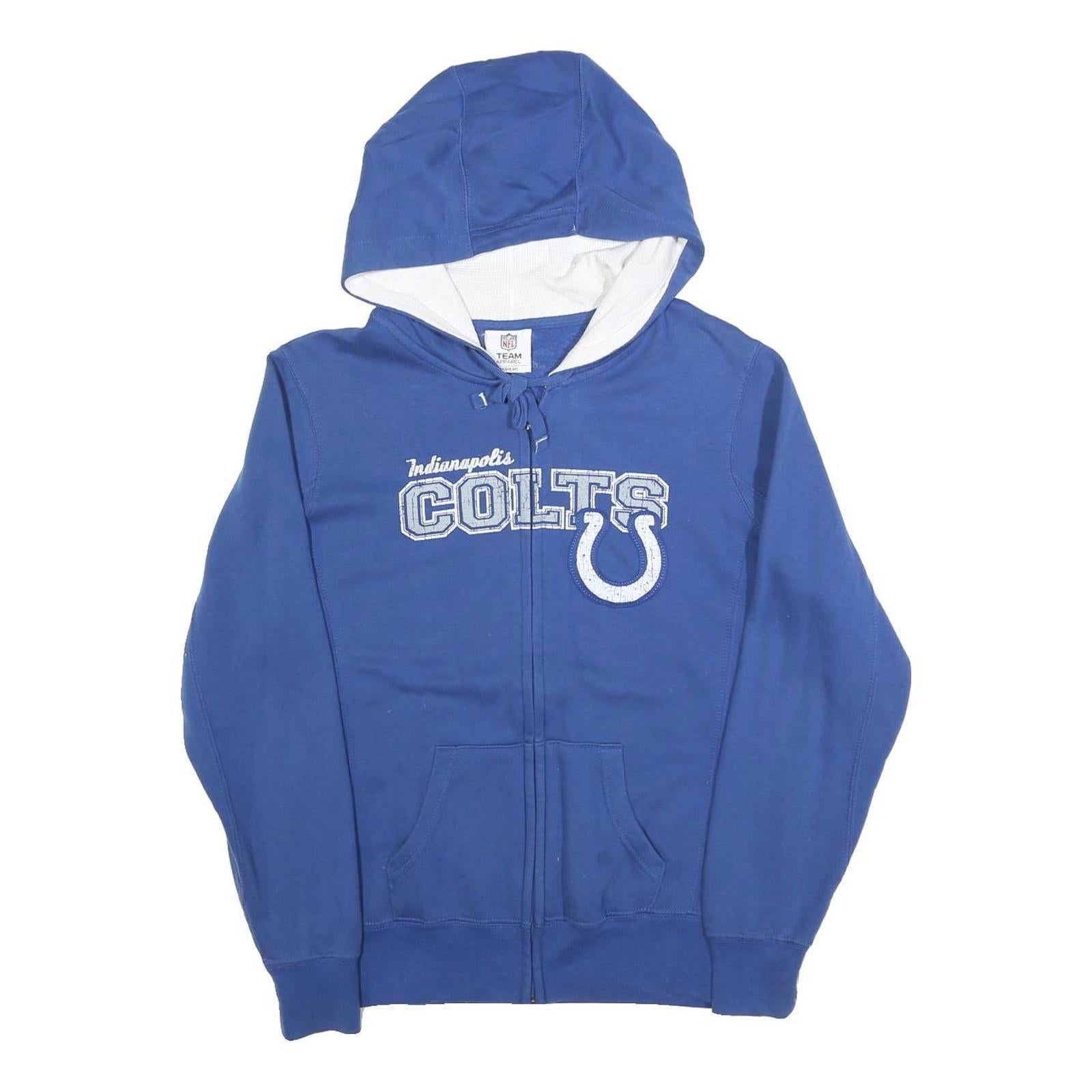 Buy NFL Womens Blue Indianapolis Colts Zip Up Hoodie M Cotton Blend Casual Refurbished - $45.49 NFL Womens Blue Indianapolis Colts Zip Up Hoodie M Cotton Blend Casual Refurbished - N/A refurbished available on Cerqular