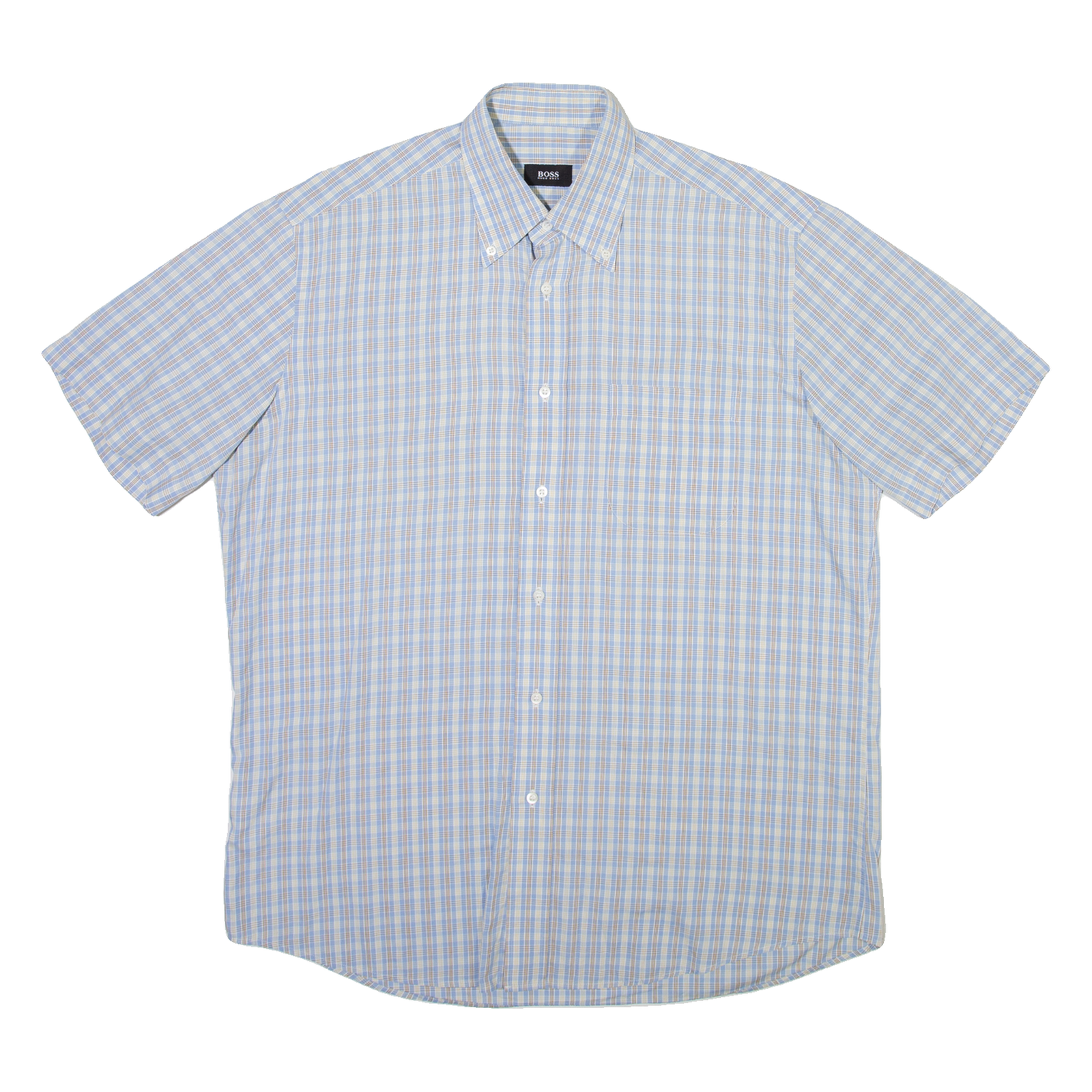 Buy BOSS Mens Shirt Blue Check L Refurbished - $28.59 BOSS Mens Shirt Blue Check L Refurbished - N/A refurbished available on Cerqular