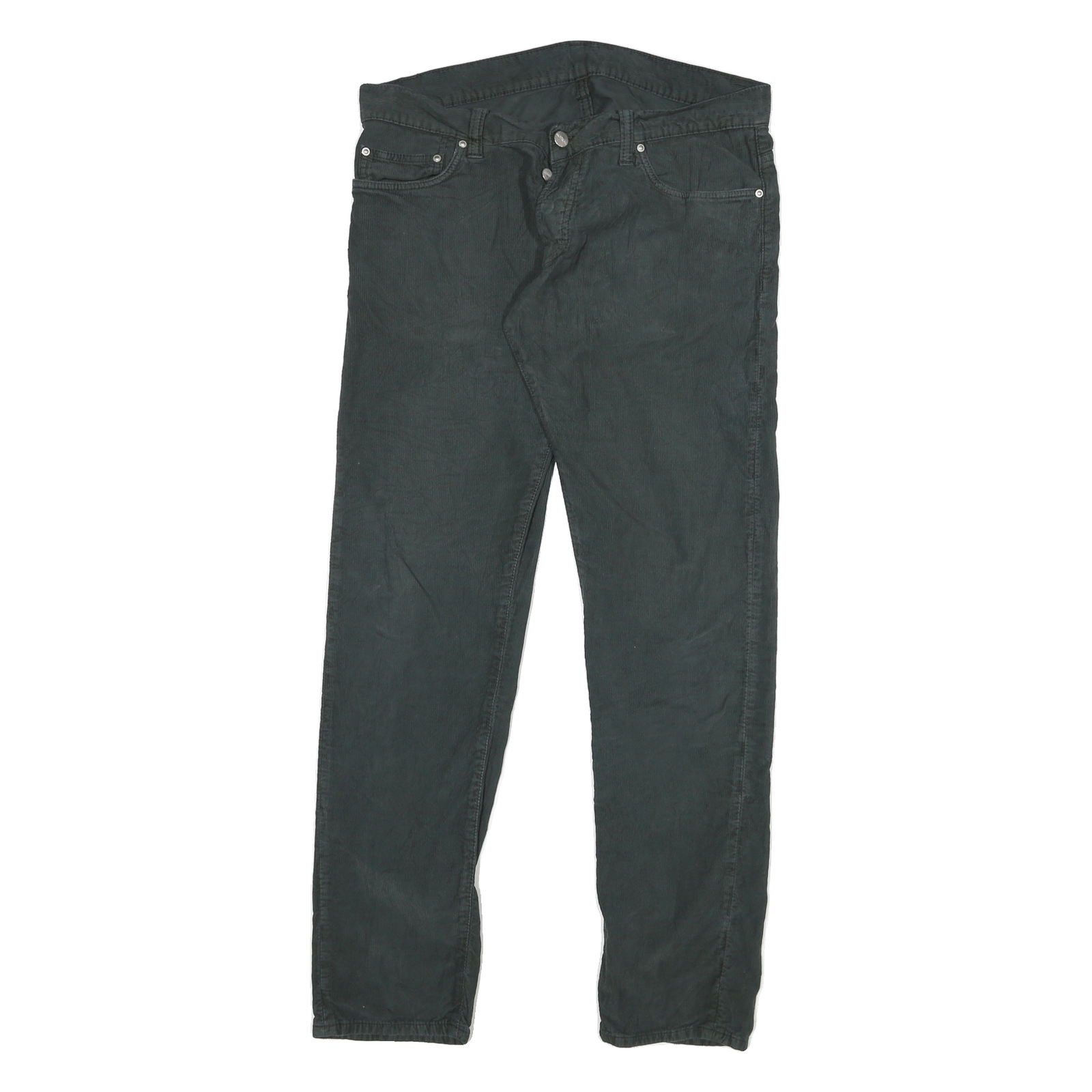 CARHARTT Mens Cotton Blend Black Slim Straight Trousers W32 L30 Workwear Button Refurbished - N/A refurbished available on Cerqular