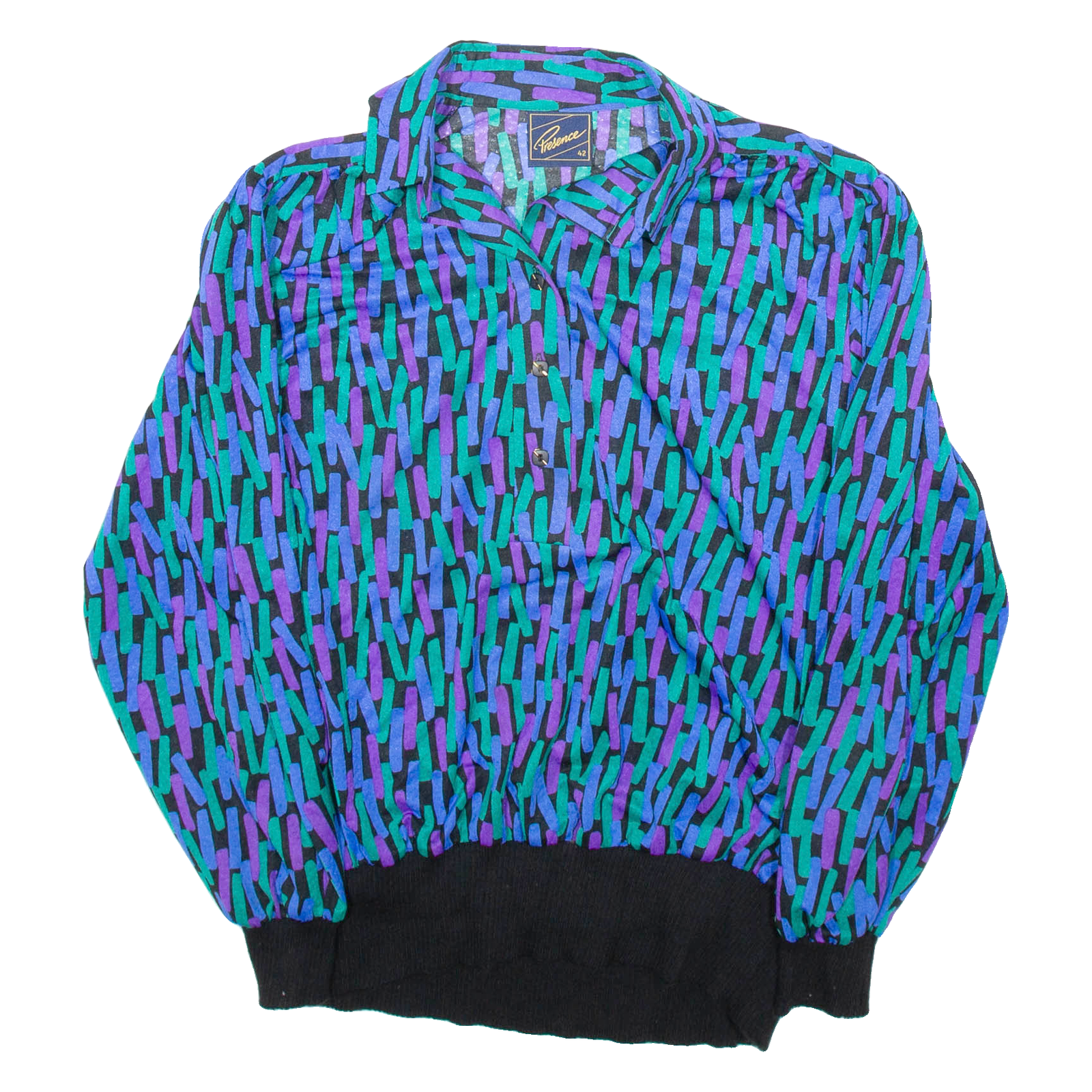 Buy PRESENCE Womens Shirt Blue Crazy Pattern Long Sleeve L Refurbished - $18.19 PRESENCE Womens Shirt Blue Crazy Pattern Long Sleeve L Refurbished - N/A refurbished available on Cerqular