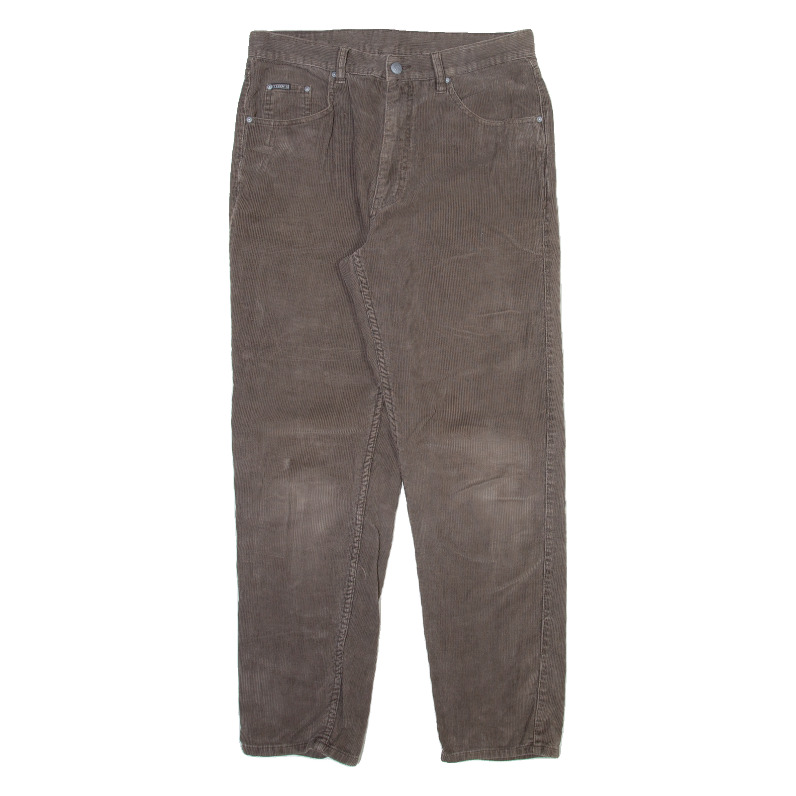 TEDDY'S Mens Corduroy Trousers Grey Regular Tapered W32 L29 Refurbished - N/A refurbished available on Cerqular