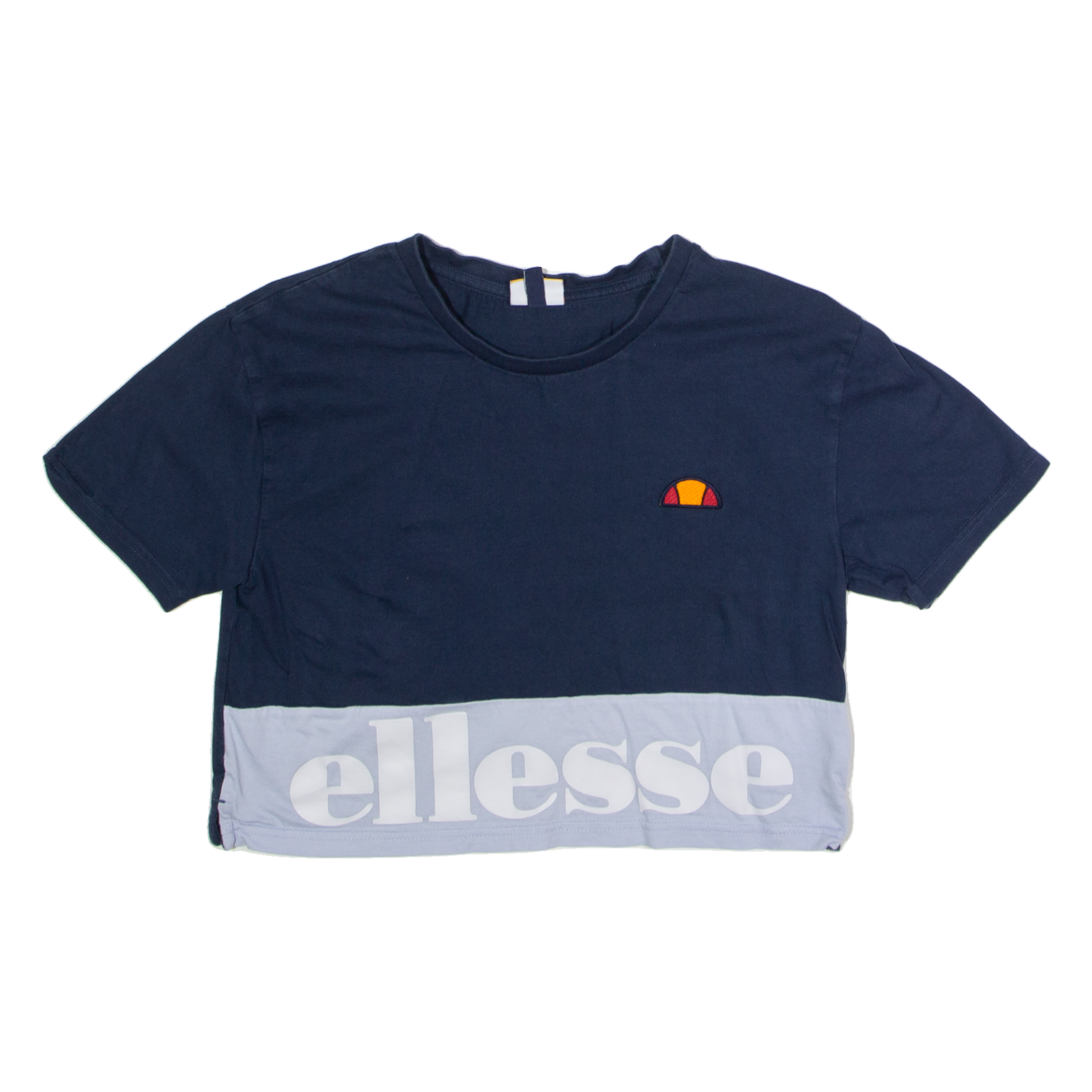 ELLESSE Womens T-Shirt Blue Crew Neck UK 8 Refurbished - N/A refurbished available on Cerqular