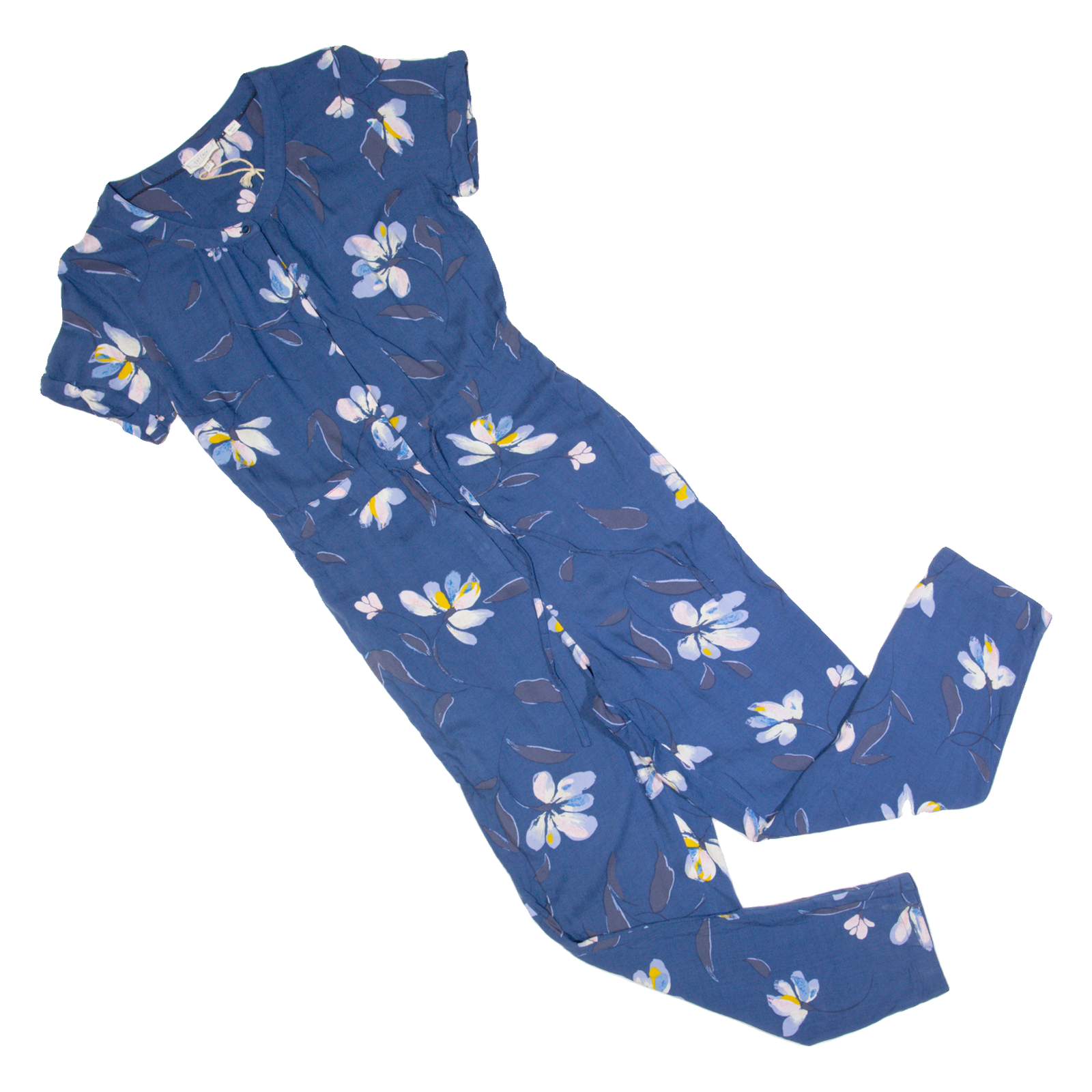 FAT FACE Womens Jumpsuit Blue Floral Straight UK 6 Refurbished - N/A refurbished available on Cerqular