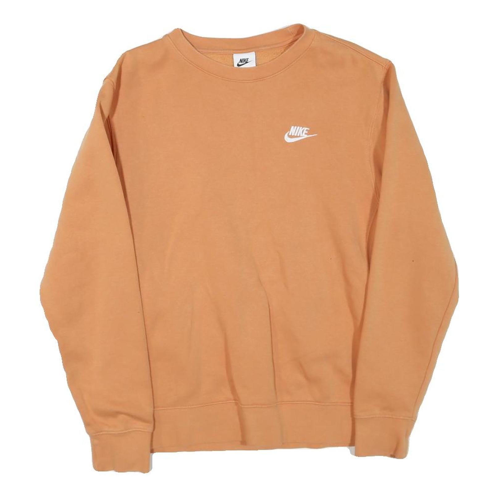 Buy NIKE Mens Orange Crew Neck S Cotton Blend Sweatshirt Long Sleeve Casual Refurbished - $49.39 NIKE Mens Orange Crew Neck S Cotton Blend Sweatshirt Long Sleeve Casual Refurbished - N/A refurbished available on Cerqular