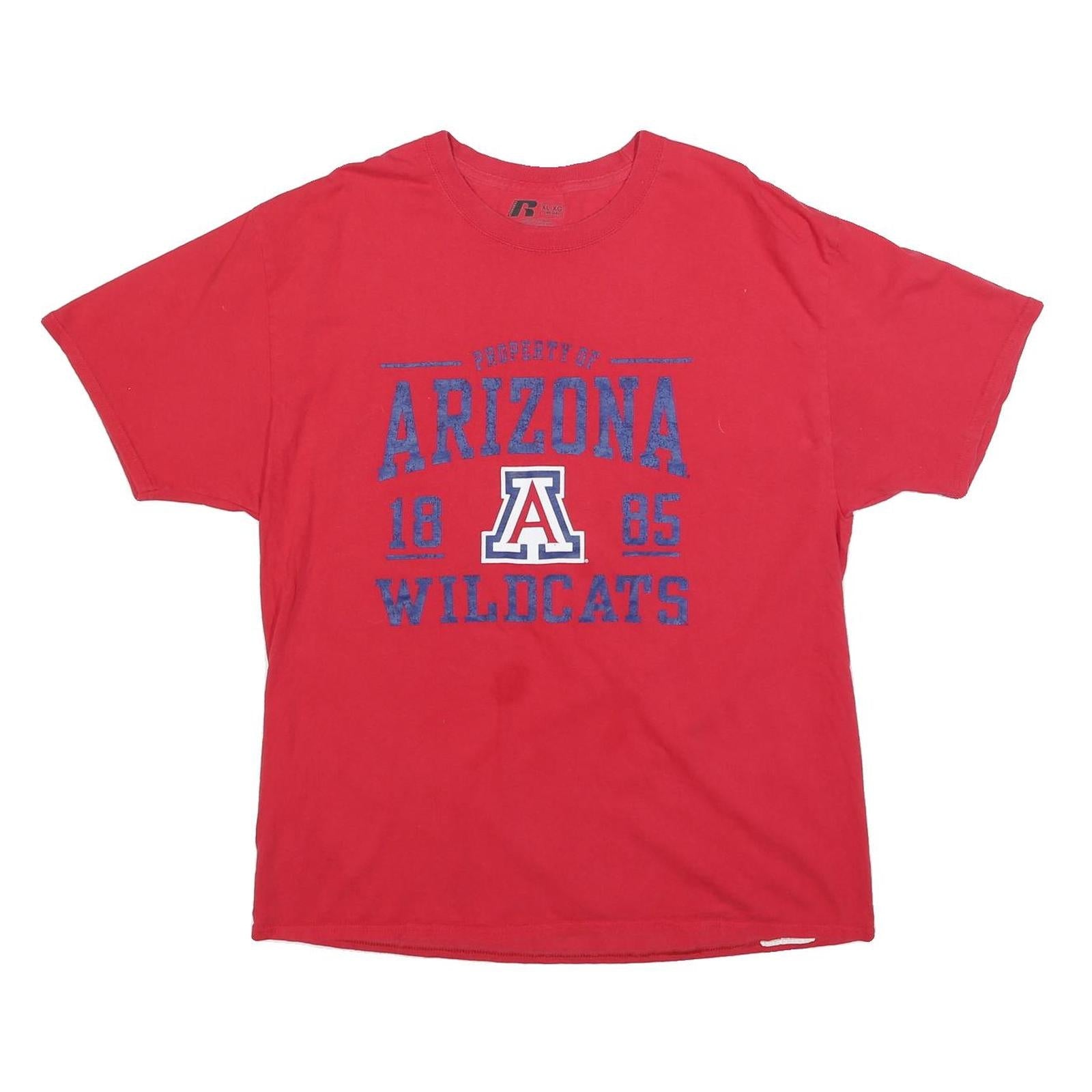 Buy RUSSELL ATHLETIC Mens Red Arizona Wildcats Graphic T-Shirt XL Short Sleeve Crew Refurbished - $20.79 RUSSELL ATHLETIC Mens Red Arizona Wildcats Graphic T-Shirt XL Short Sleeve Crew Refurbished - N/A refurbished available on Cerqular