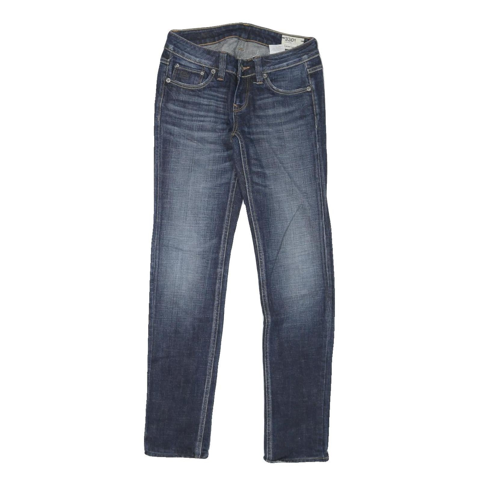 G-STAR Womens Jeans Blue Regular Skinny Denim Medium W28 L30 Stylish Detail Refurbished - N/A refurbished available on Cerqular
