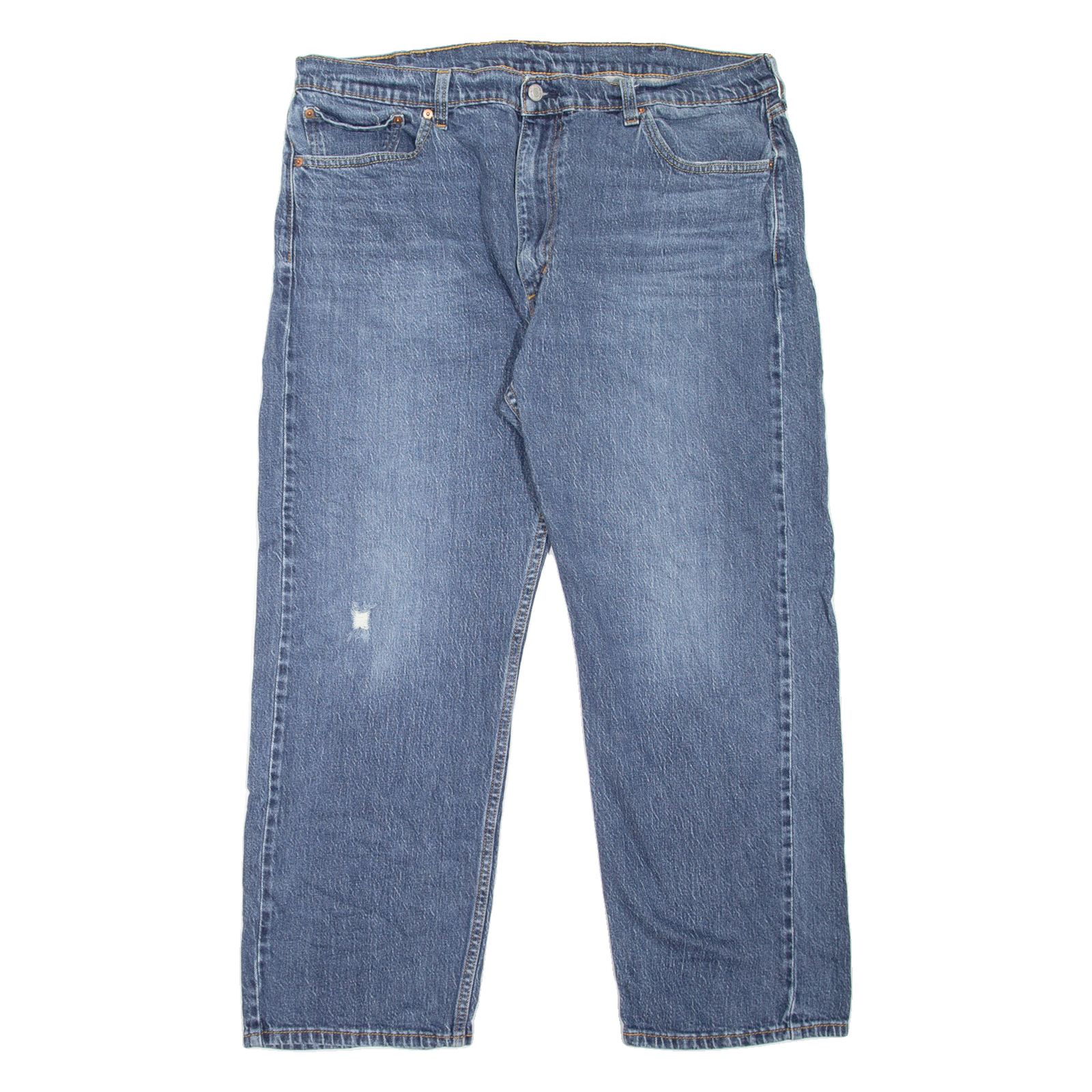 LEVI'S 505 Jeans Mens Blue Regular Straight Stone Wash W40 L30 Refurbished - N/A refurbished available on Cerqular