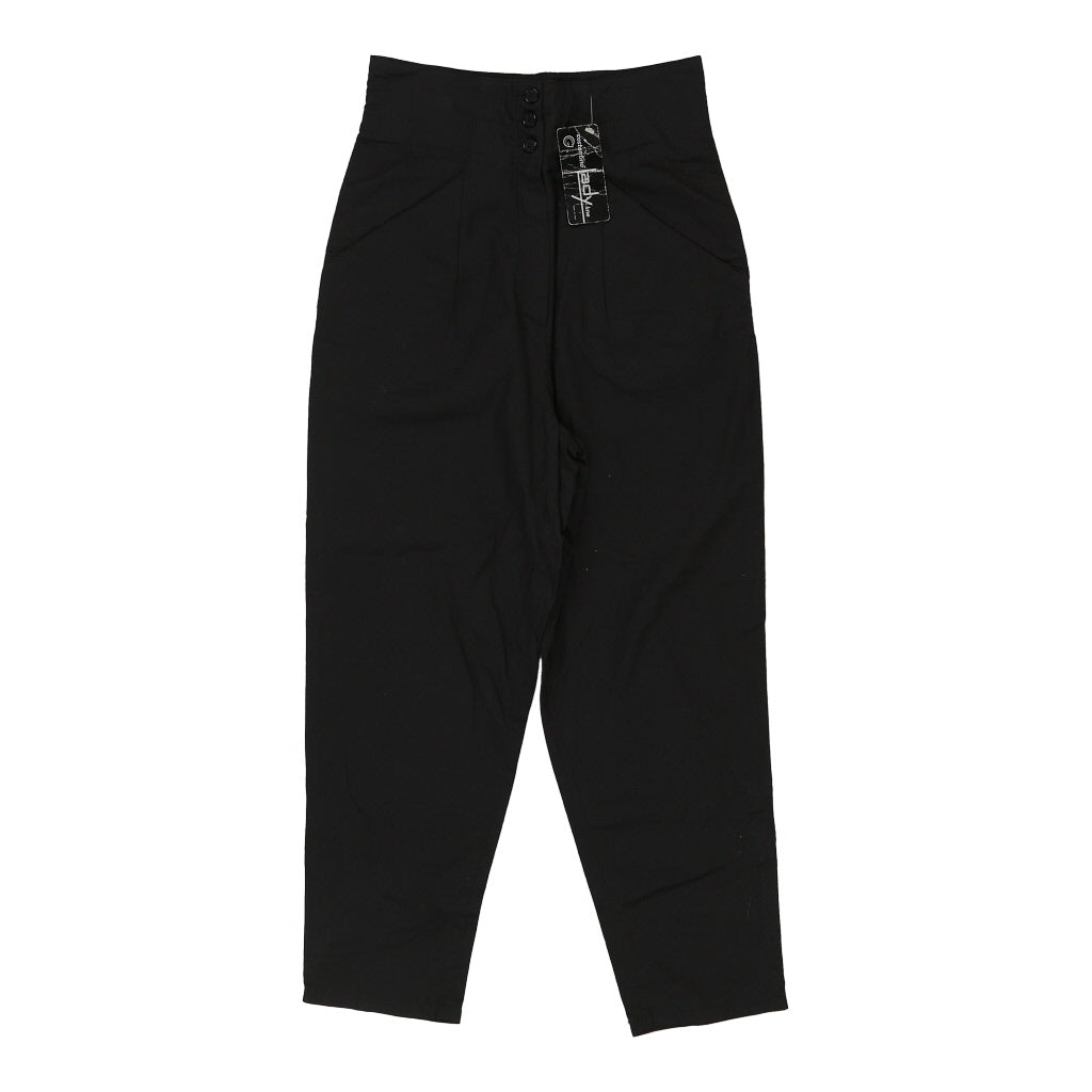 Costantino Trousers - 26W UK 8 Black Cotton Refurbished - Thrifted (note: this is a term often used to describe second- refurbished available on Cerqular