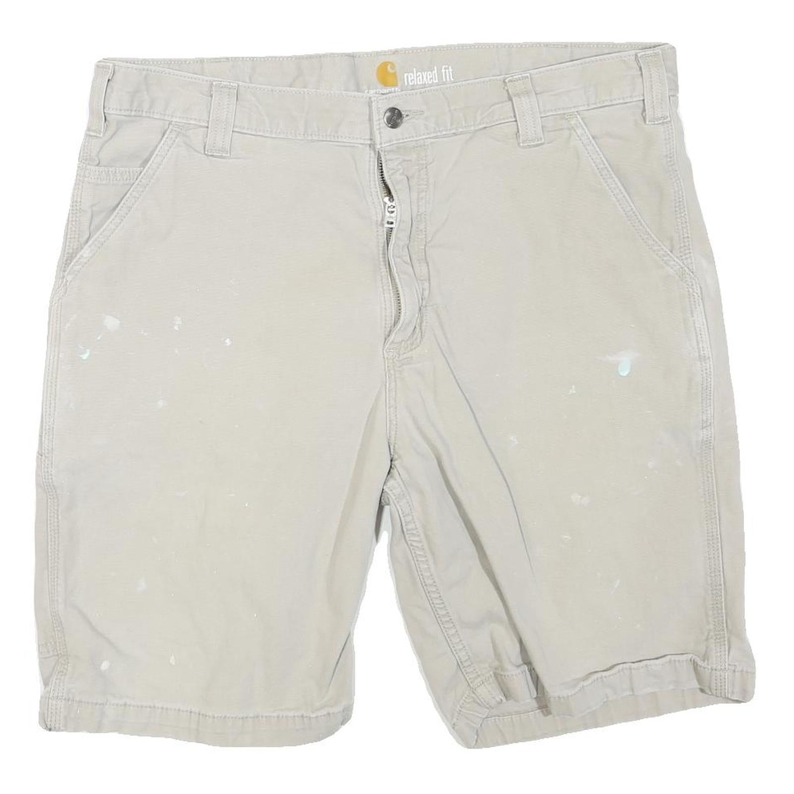 CARHARTT Mens Shorts Beige Relaxed Fit XL W38 Cotton Blend Workwear Casual Refurbished - N/A refurbished available on Cerqular