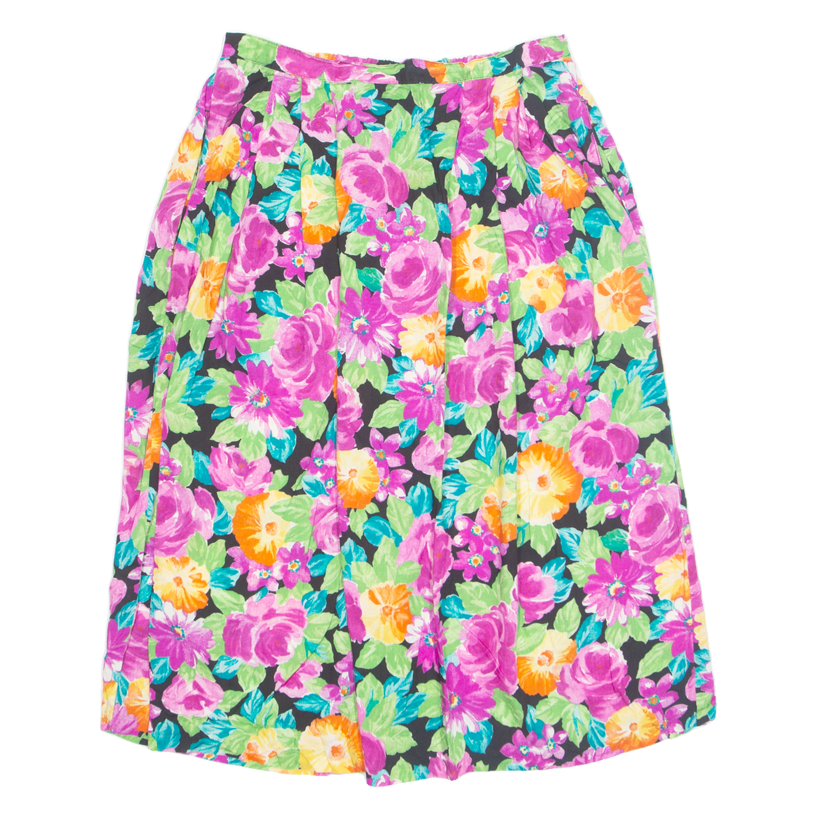 SHERIDAN SQUARE Womens A-Line Skirt Pink Midi Floral L Refurbished - N/A refurbished available on Cerqular