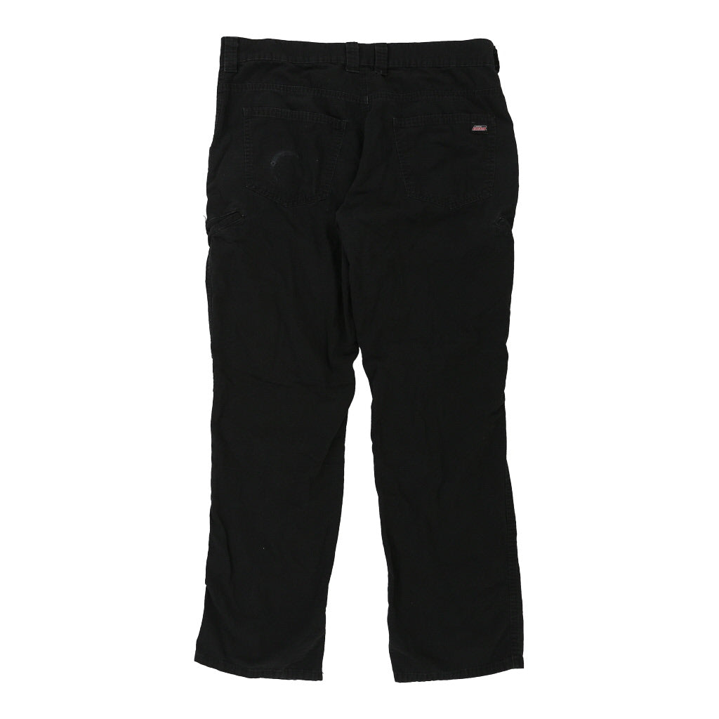 Dickies Trousers - 36W 30L Black Cotton Blend Refurbished - Thrifted (note: this is a term often used to describe second- refurbished available on Cerqular