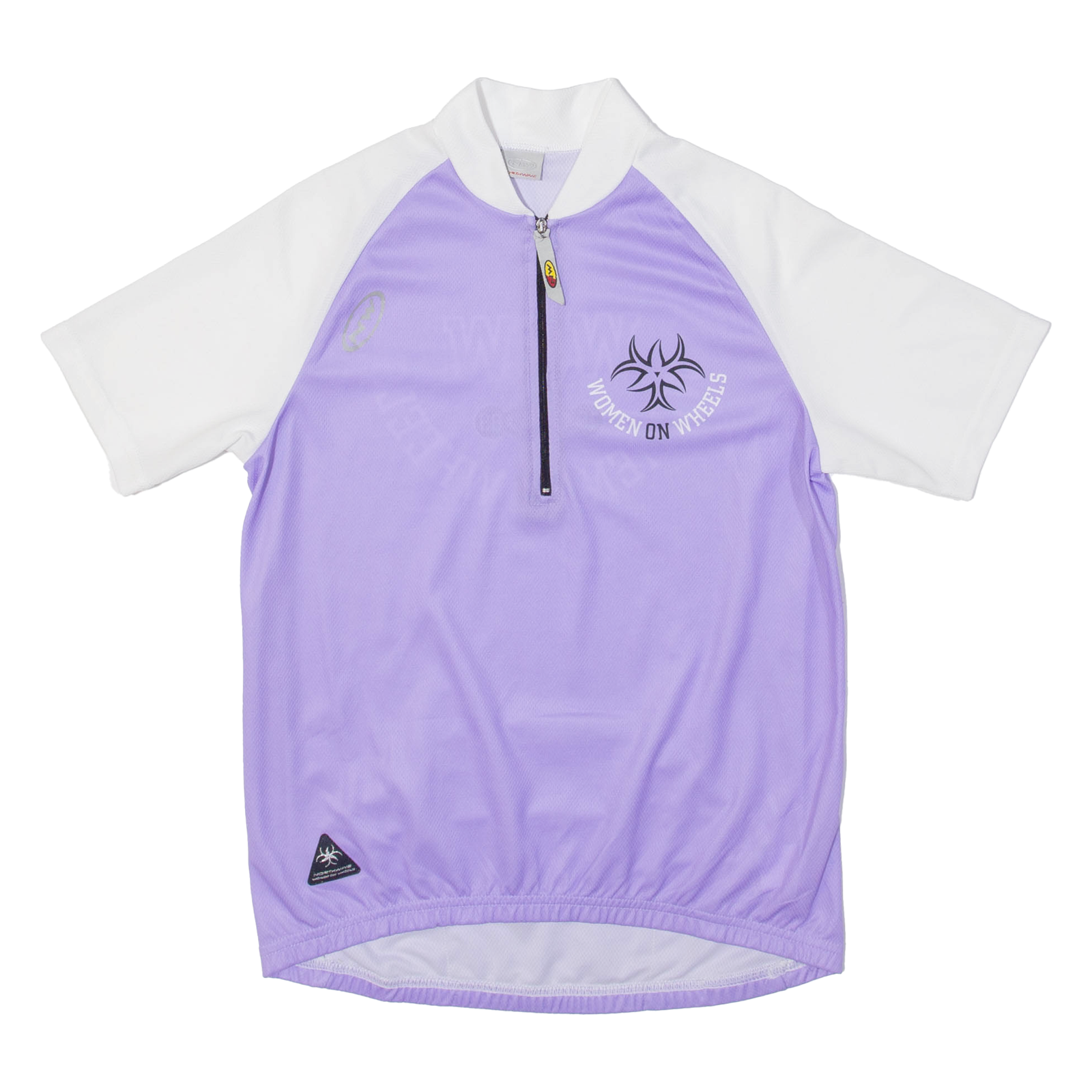 WOMEN ON WHEELS Cycling Womens Jersey Purple 1/2 Zip L Refurbished - N/A refurbished available on Cerqular