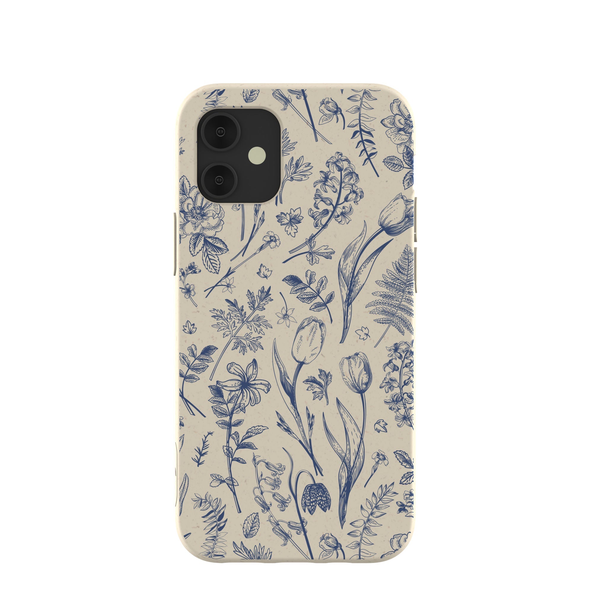 London Fog Indigo Bouquet iPhone 12 Mini Case Refurbished - Pela Case refurbished available on Cerqular