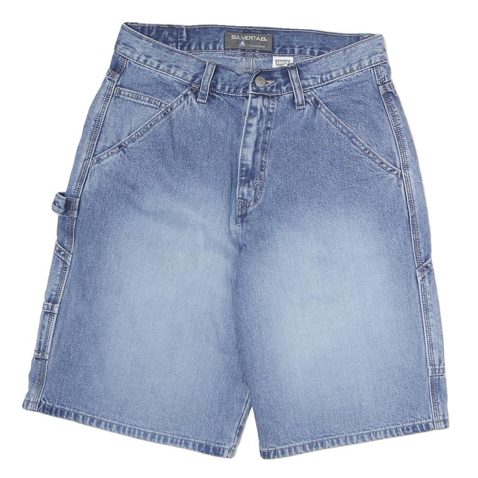 LEVI'S Mens Shorts Blue Denim SilverTab M W30 Carpenter Workwear Relaxed Refurbished - N/A refurbished available on Cerqular
