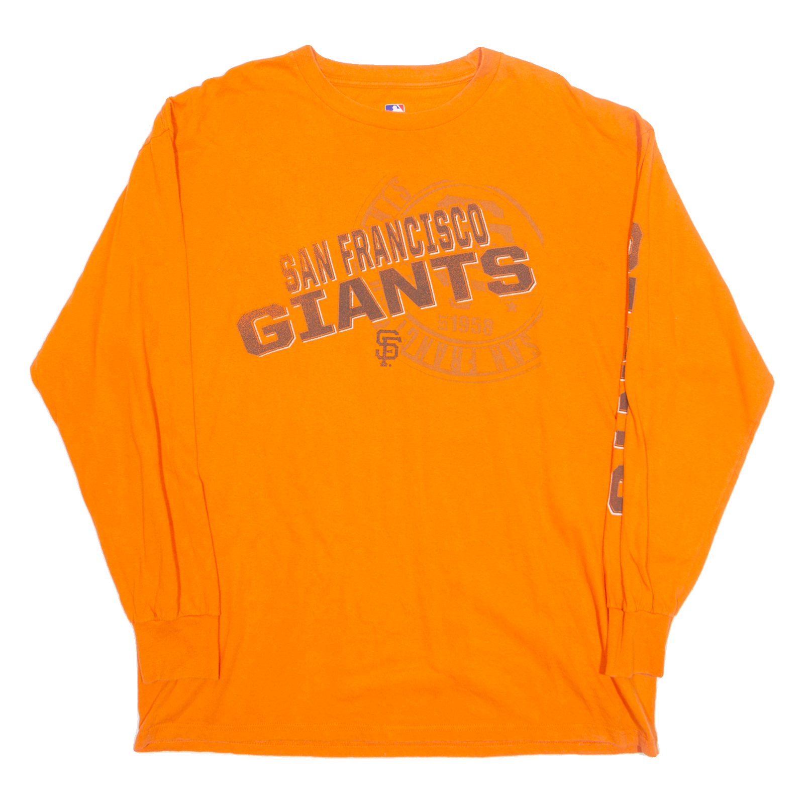 Buy MLB San Francisco Giants Mens T-Shirt Orange Long Sleeve USA XL Refurbished - $22.09 MLB San Francisco Giants Mens T-Shirt Orange Long Sleeve USA XL Refurbished - N/A refurbished available on Cerqular