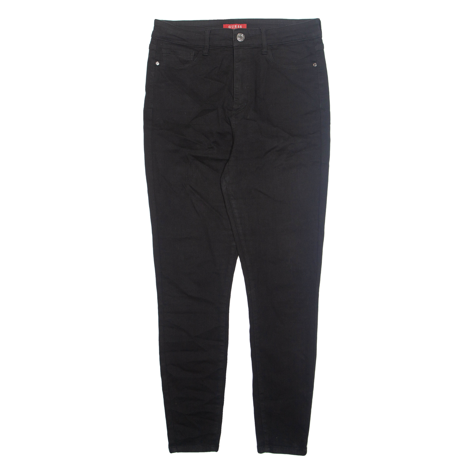 GUESS Womens Jeans Black Regular Tapered W31 L29 Refurbished - N/A refurbished available on Cerqular