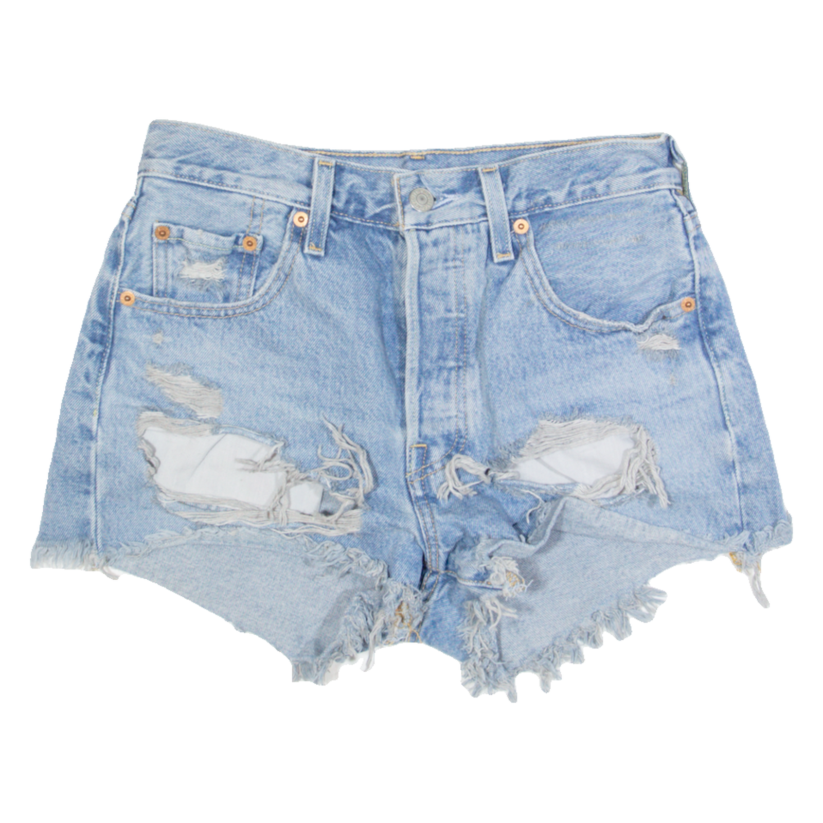 LEVI'S 501 BIG E Womens Denim Shorts Blue S W25 Refurbished - N/A refurbished available on Cerqular