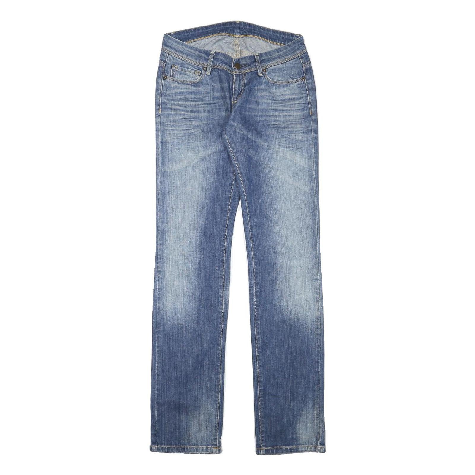 CARHARTT Womens Regular Fit Blue Denim Jeans Zip W27 L32 Classic Cotton Blend Refurbished - N/A refurbished available on Cerqular