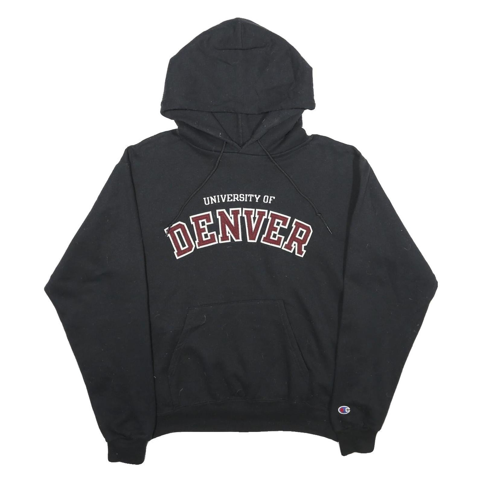 Buy CHAMPION Mens Black University Of Denver Pullover Hoodie M Cotton Blend Refurbished - $45.49 CHAMPION Mens Black University Of Denver Pullover Hoodie M Cotton Blend Refurbished - N/A refurbished available on Cerqular