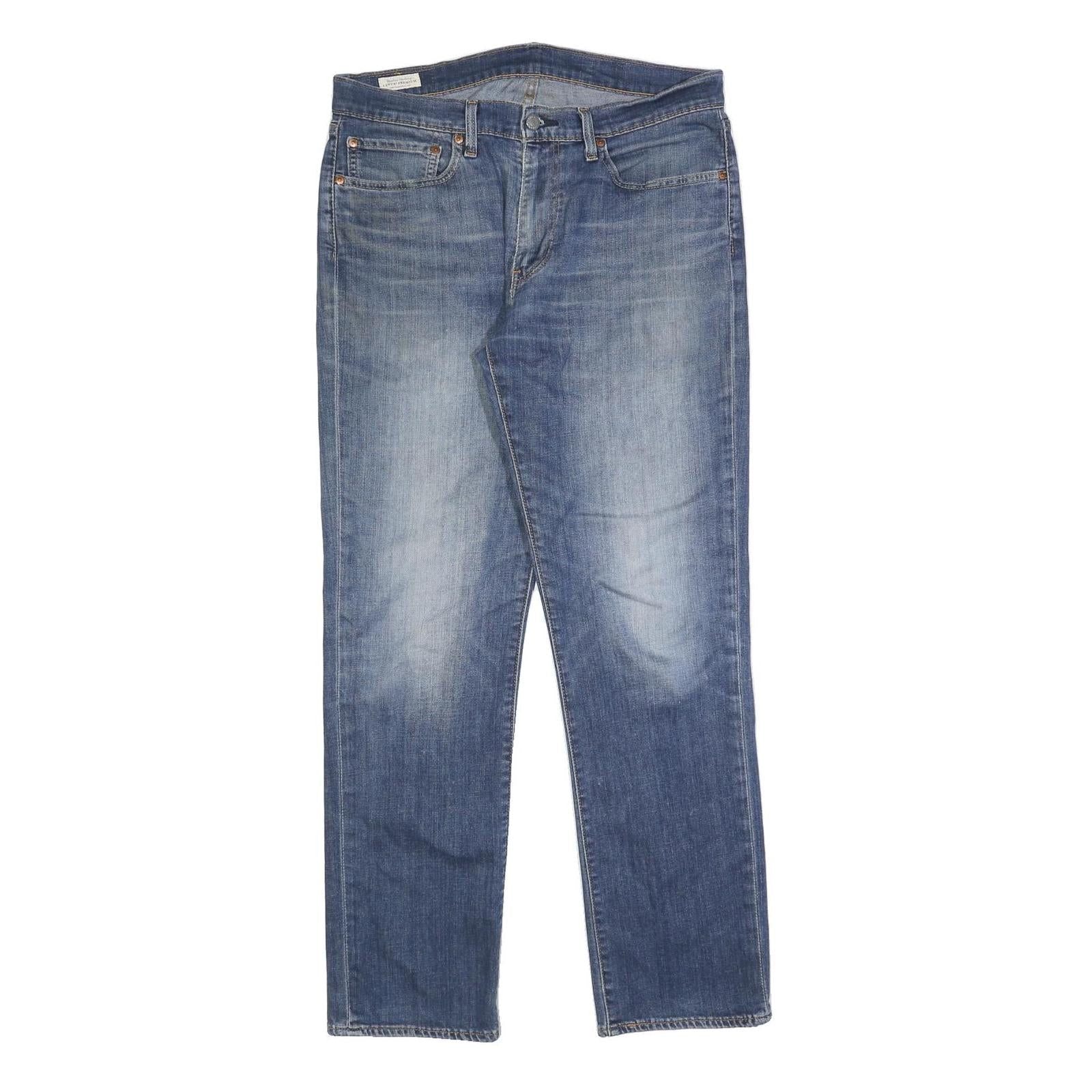 LEVI'S 514 Classic Mens Blue Cotton Blend Denim Medium W34 L32 Classic Fit Refurbished - N/A refurbished available on Cerqular
