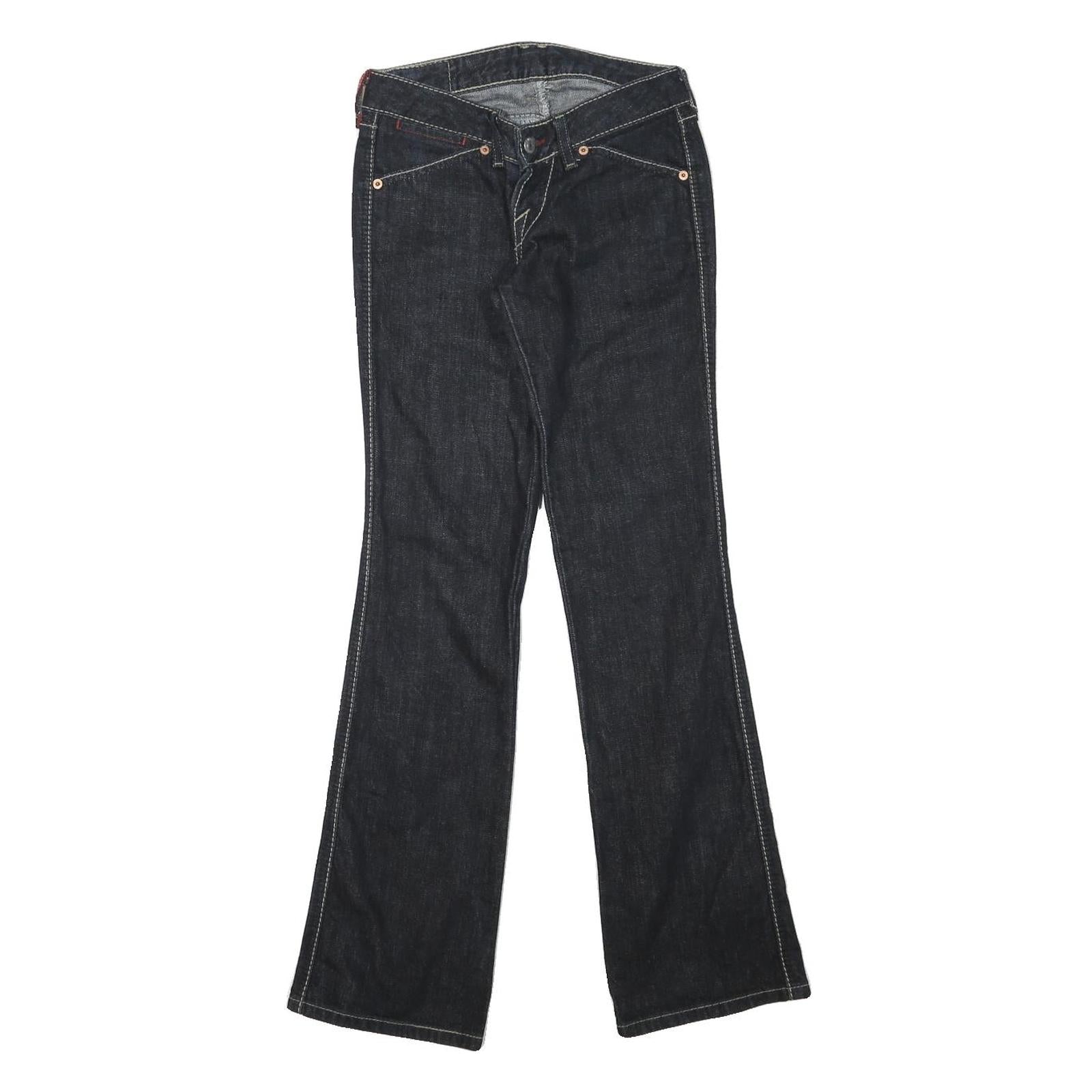 LEVI'S 503 Womens Blue Regular Bootcut Denim Raw Cotton Blend W26 L30 Zip Refurbished - N/A refurbished available on Cerqular