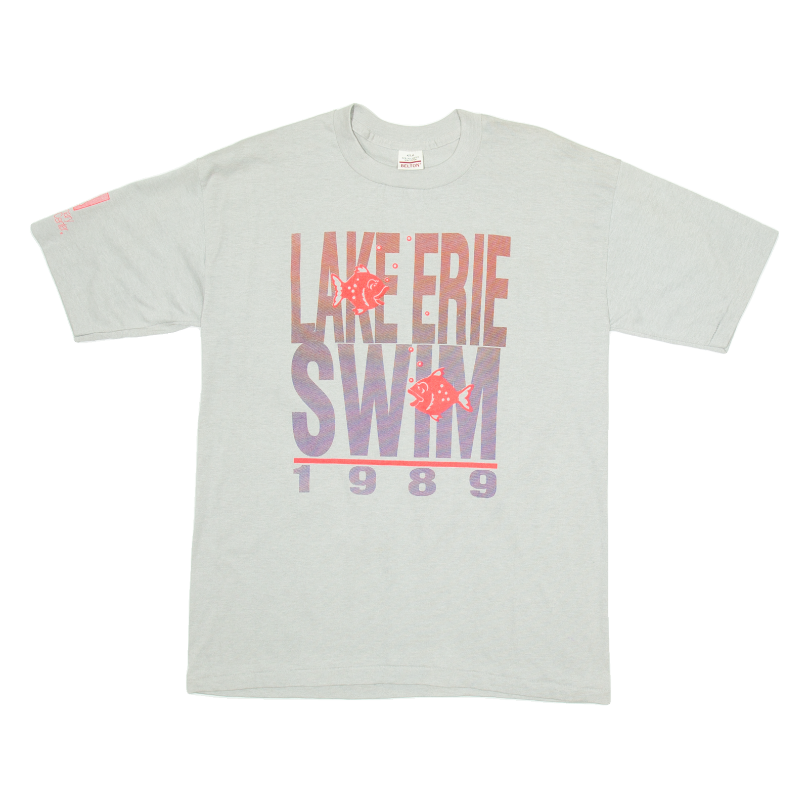 BELTON Lake Erie Swim Mens T-Shirt Grey M Refurbished - N/A refurbished available on Cerqular