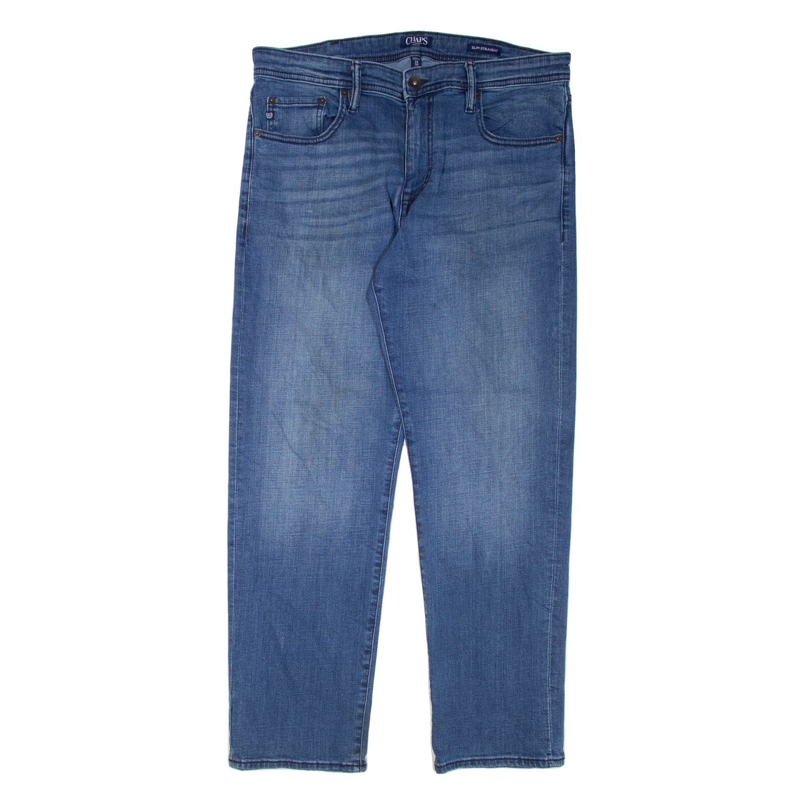 CHAPS Mens Jeans Blue Regular Straight W34 L30 Refurbished - N/A refurbished available on Cerqular
