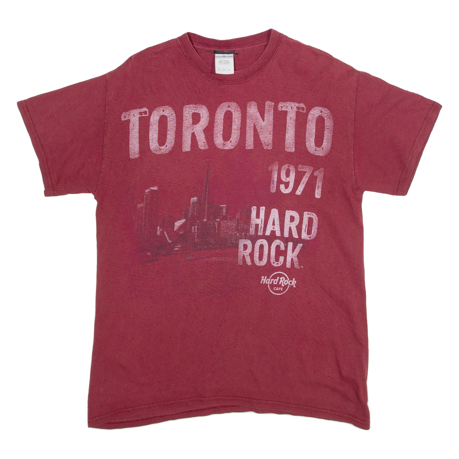 HARD ROCK CAFE Toronto Womens T-Shirt Red 90s M Refurbished - N/A refurbished available on Cerqular