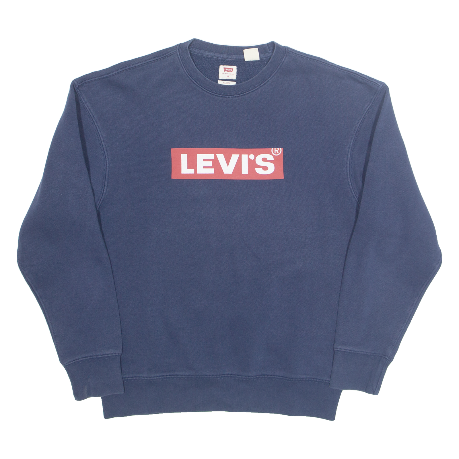 LEVI'S Relaxed Mens Sweatshirt Blue XS Refurbished - N/A refurbished available on Cerqular
