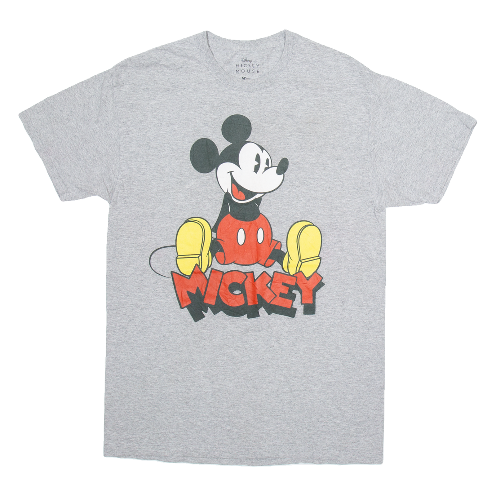 DISNEY Mickey Mouse Womens T-Shirt Grey M Refurbished - N/A refurbished available on Cerqular