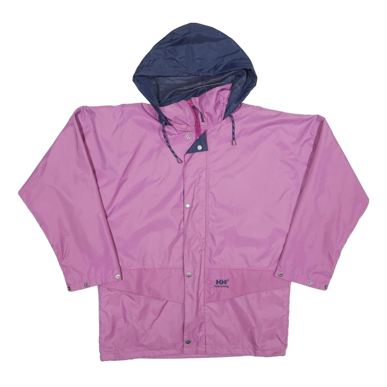 HELLY HANSEN Womens Purple & Navy Hooded Zip Jacket M Polyester Blend Outdoor Refurbished - N/A refurbished available on Cerqular