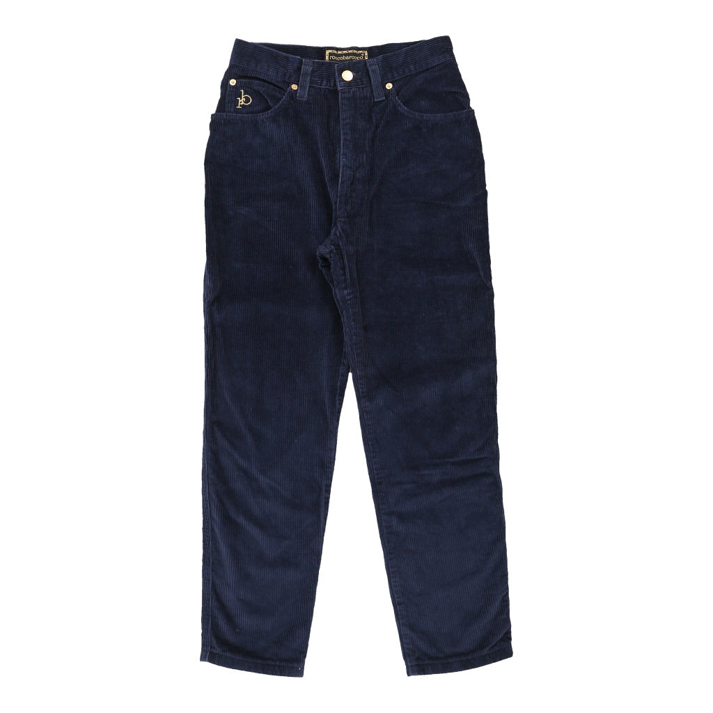 Roccobarocco Cord Trousers - 28W UK 10 Blue Cotton | Size: UK 10 Refurbished - N/A (Preloved Designer is not a specific brand, it refurbished available on Cerqular