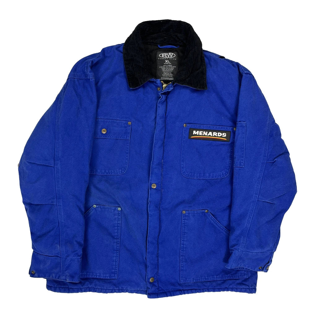 Menards Rugged Wear Jacket - XL Blue Cotton Refurbished - Thrifted (note: this is a term often used to describe second- refurbished available on Cerqular