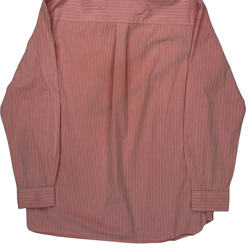 Tommy Hilfiger Striped Shirt - XL Pink Cotton Refurbished - Thrifted (note: this is a term often used to describe second- refurbished available on Cerqular