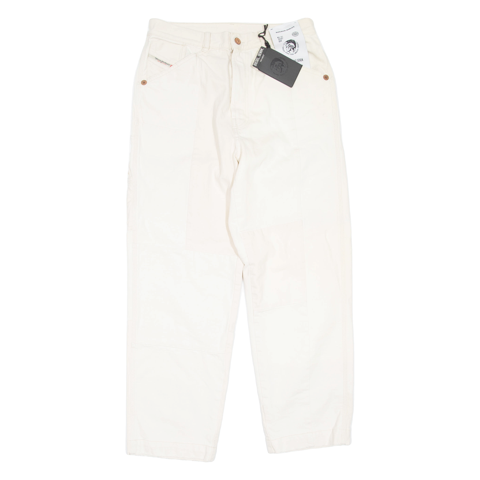 DIESEL Mens Jeans Beige Regular Tapered W30 L28 Refurbished - N/A refurbished available on Cerqular