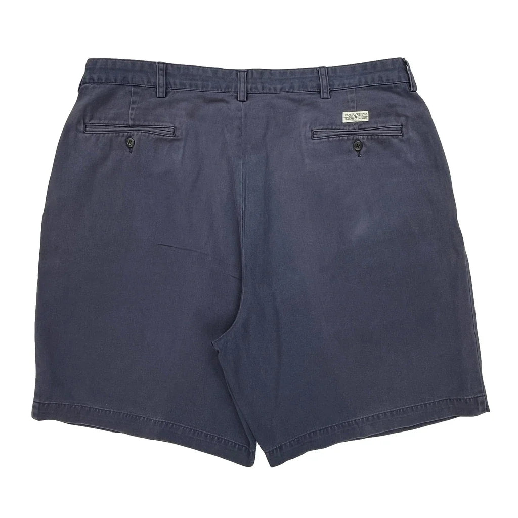 Polo By Ralph Lauren Chino Shorts - 44W 7L Blue Cotton Refurbished - Thrifted (note: this is a term often used to describe second- refurbished available on Cerqular