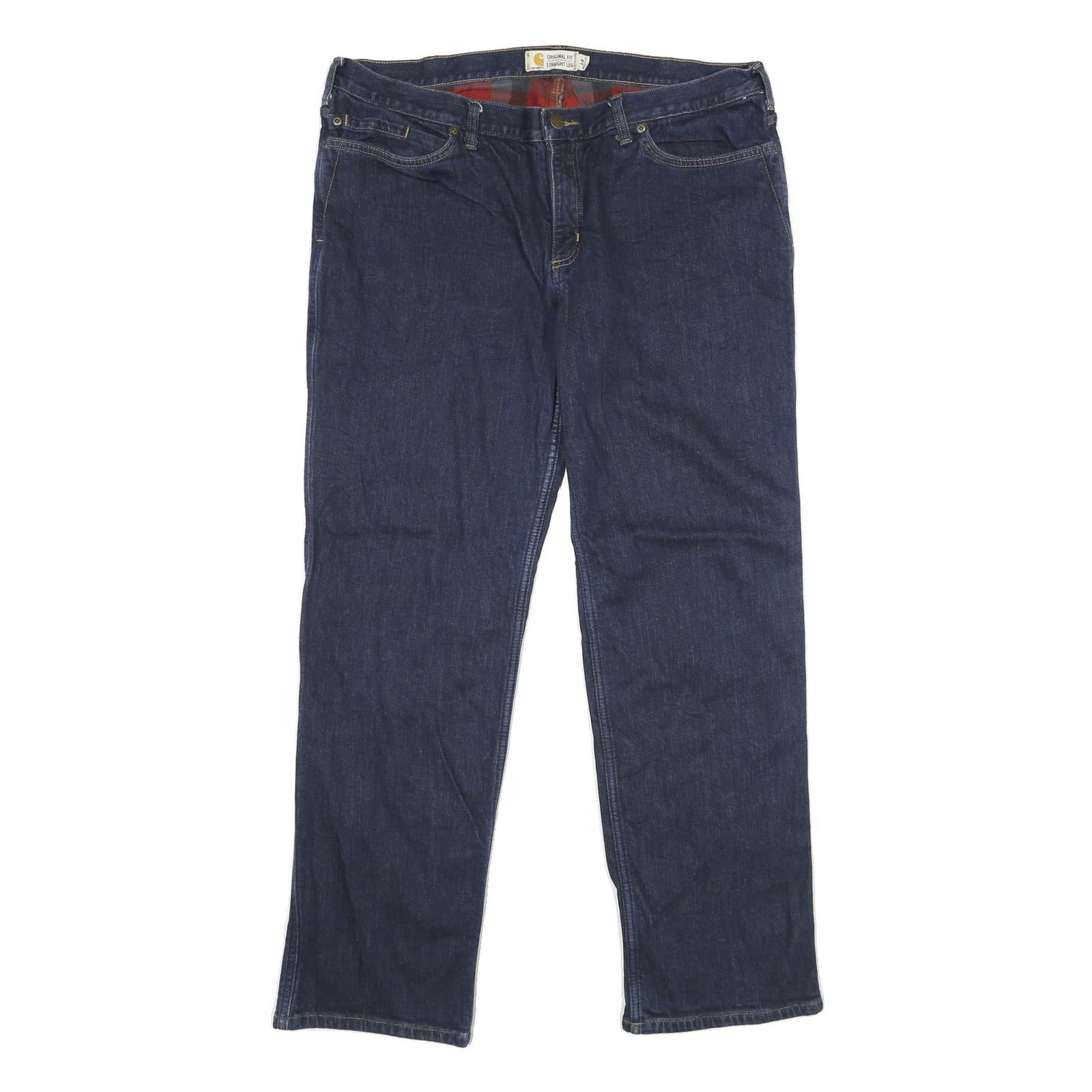 CARHARTT Womens Jeans Blue Classic Straight Denim W38 L32 Zip Cotton Blend Refurbished - N/A refurbished available on Cerqular