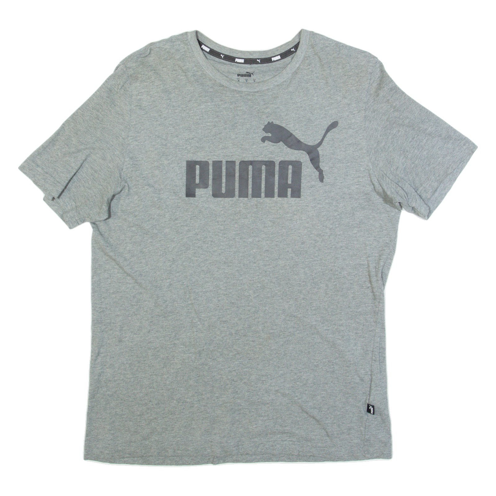 PUMA Mens T-Shirt Grey M Refurbished - N/A refurbished available on Cerqular